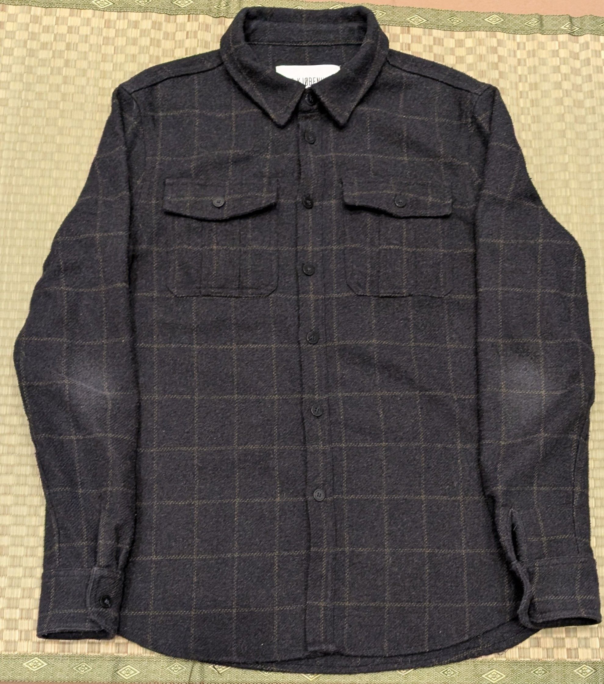 Han Kjobenhavn Han Kjobenhavn Garden Shirt Plaid Wool Blend Size US L / EU 52-54 / 3 - 2 Thumbnail