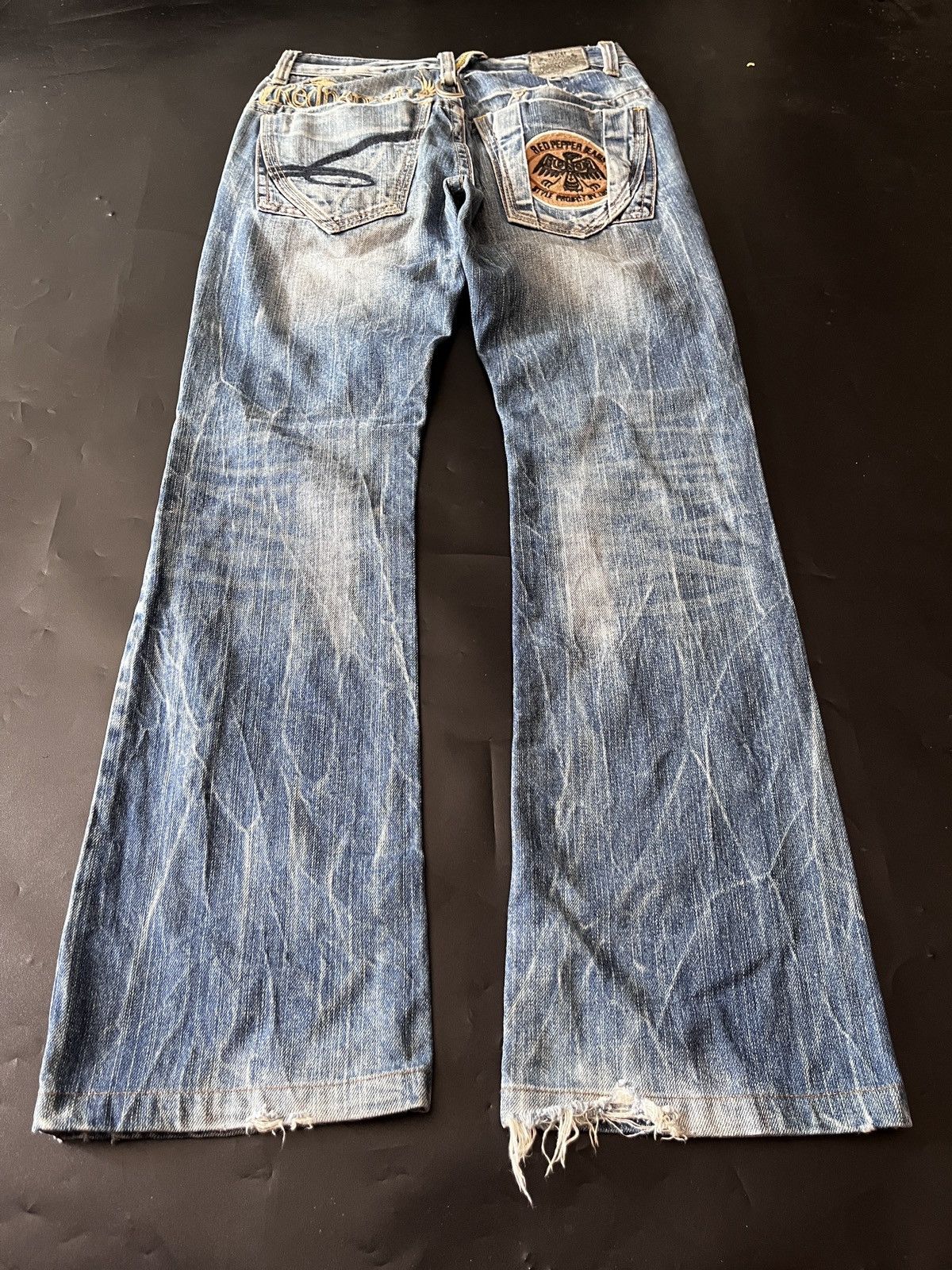 Christian Audigier Super Japanese Red Pepper Distressed jeans Size US 30 / EU 46 - 4 Thumbnail