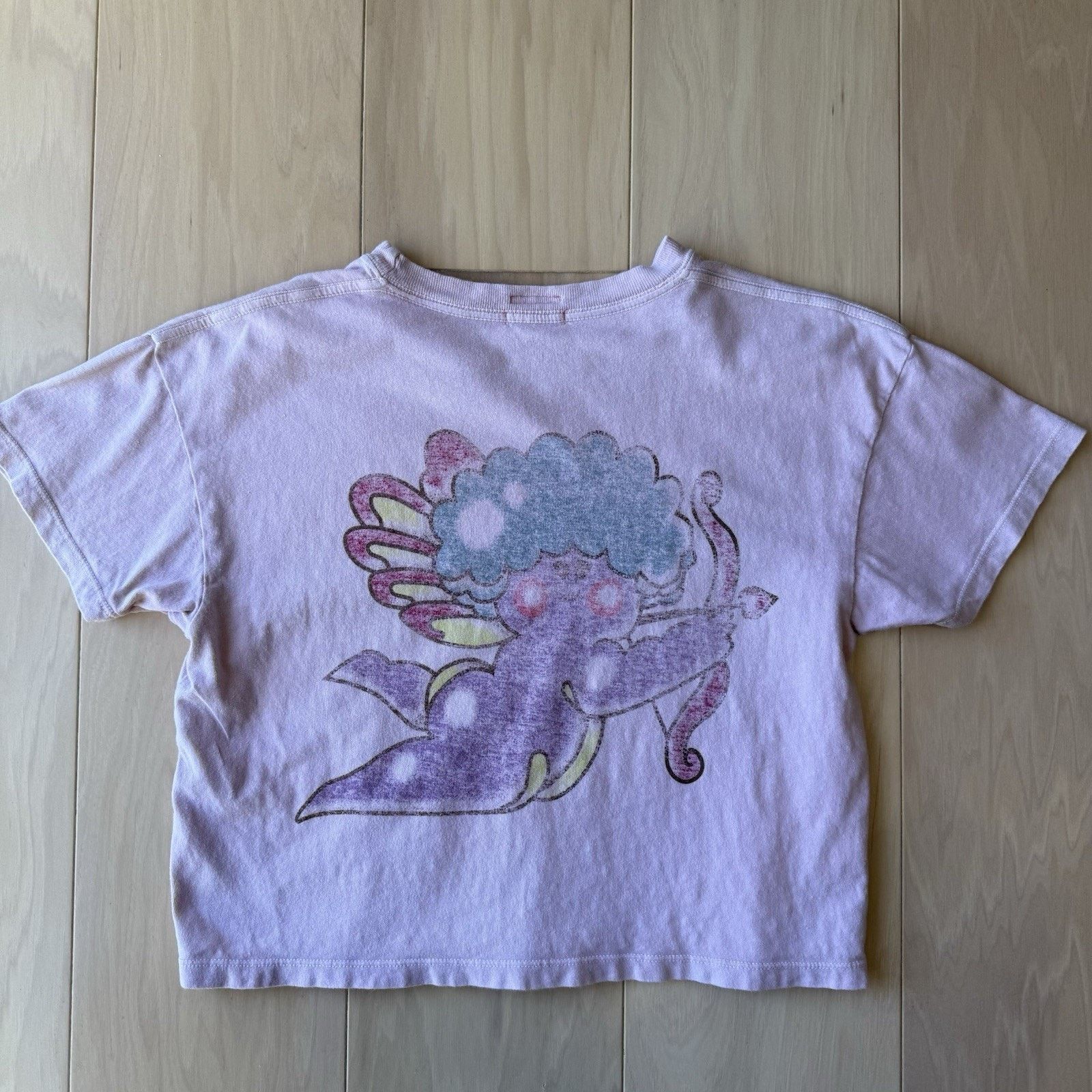 MOTHER Mother Jeans Love Cupid Shirt Women's Small Pink Cropped Size S / US 4 / IT 40 - 7 Thumbnail