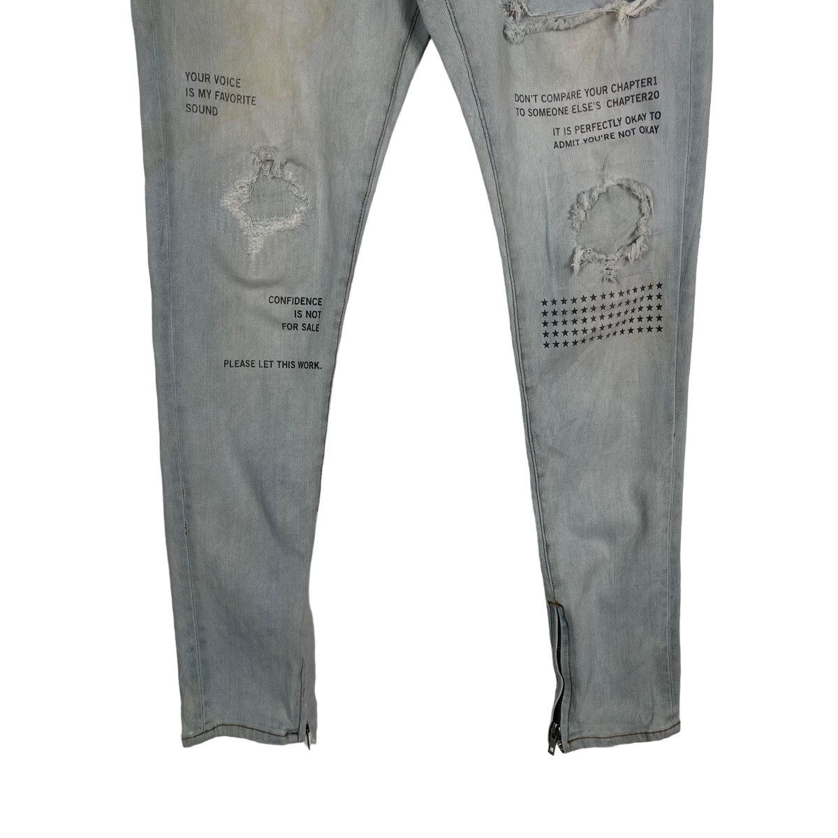 Japanese Brand Azul By Moussy Inspired Hysteric Glamour Skinny Jeans Size US 32 / EU 48 - 4 Thumbnail