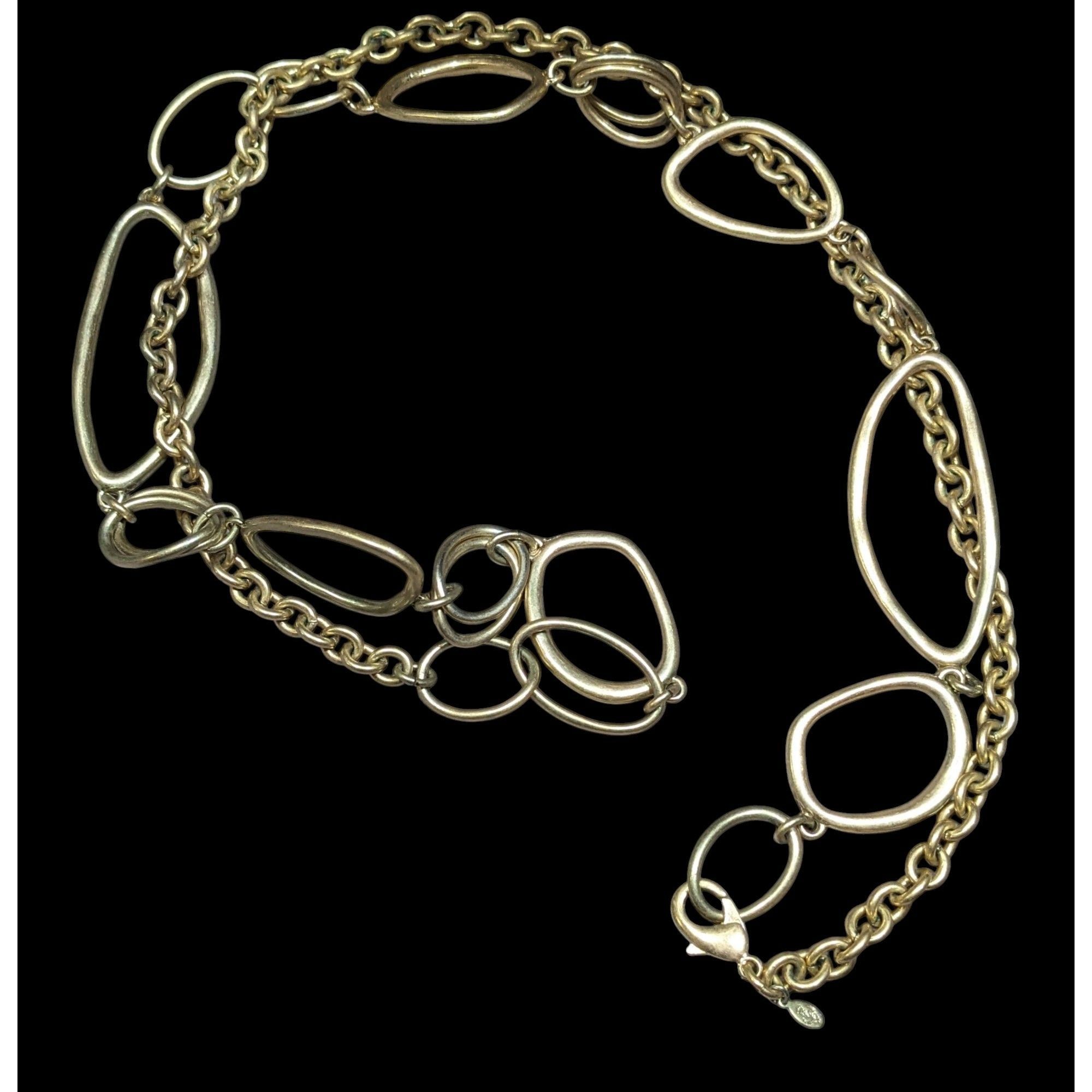 Other Premier Designs Asymmetrical Gold Tone Abstract Link Necklac Size ONE SIZE - 1 Thumbnail