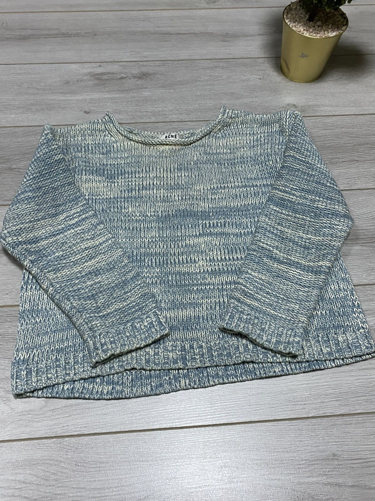 Acne Studios Acne Studios Sapata twist sweater knit 🧶 blue Size US XS / EU 42 / 0 - 4 Thumbnail