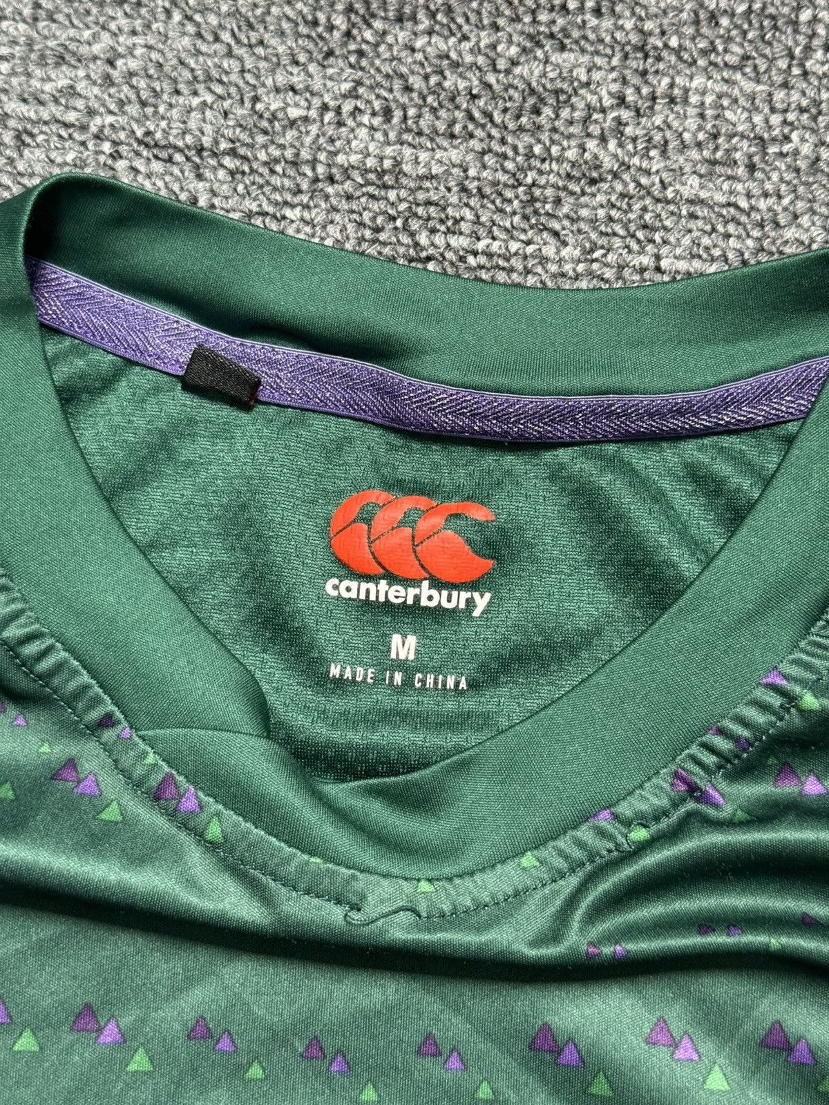 Canterbury of New Zealand Ireland Rugby Union Jersey Canterbury Size M Green IRFU Size US M / EU 48-50 / 2 - 3 Thumbnail