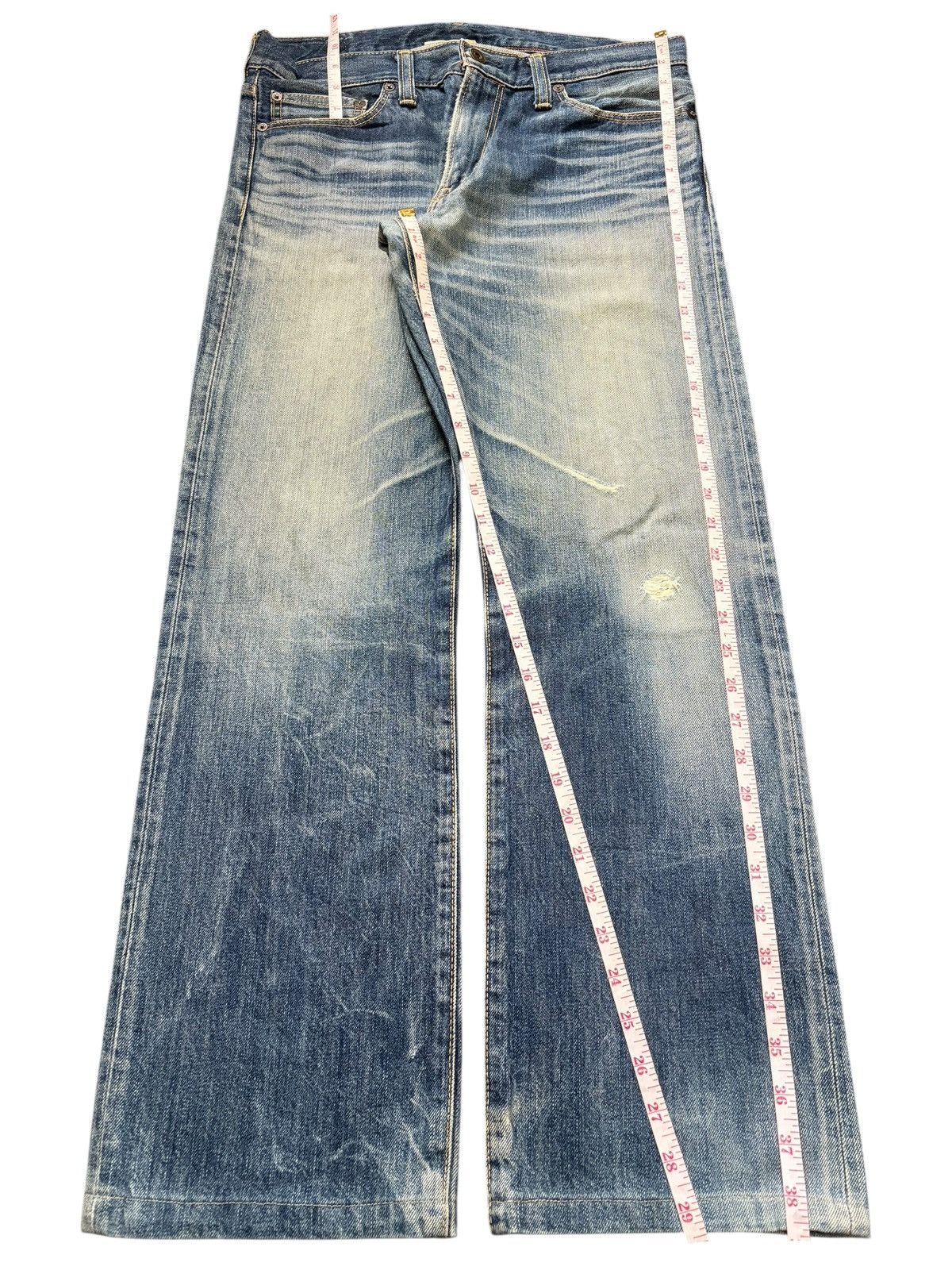 Edwin Vintage Japanese Brand Faded Wash Distress Loose Jeans Size US 32 / EU 48 - 7 Thumbnail