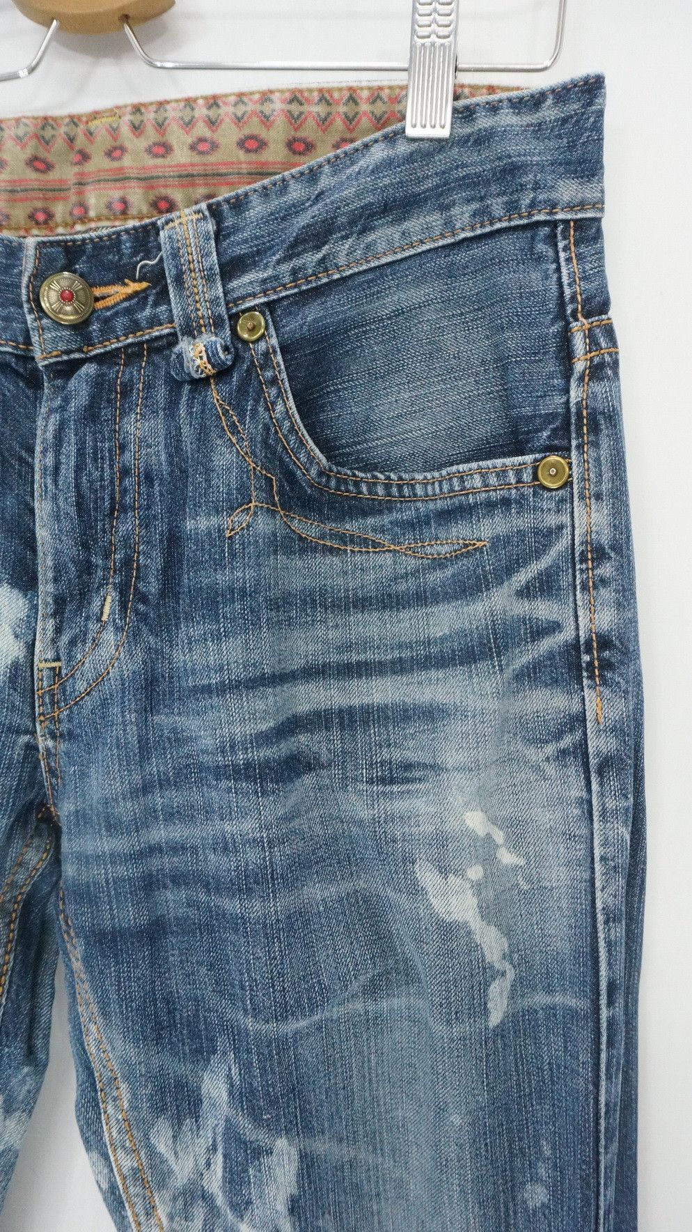 Edwin Rare 🔥 NAVAJO Design EDWIN Exclusive Vintage XV Jeans Size US 31 - 6 Thumbnail