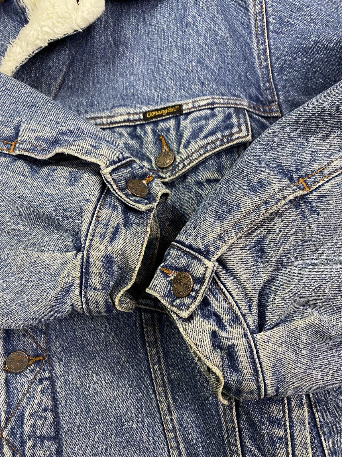 Wrangler Wrangler western sherpa lining denim jacket vintage Size US L / EU 52-54 / 3 - 11 Thumbnail