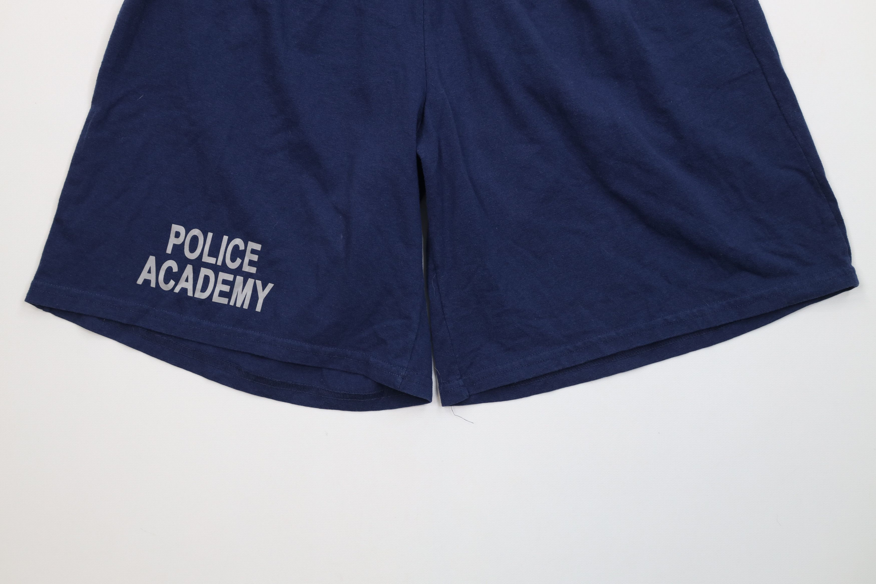 Vintage Vintage 90s Y2K Above Knee Police Academy Shorts Blue Size US 34 / EU 50 - 4 Thumbnail