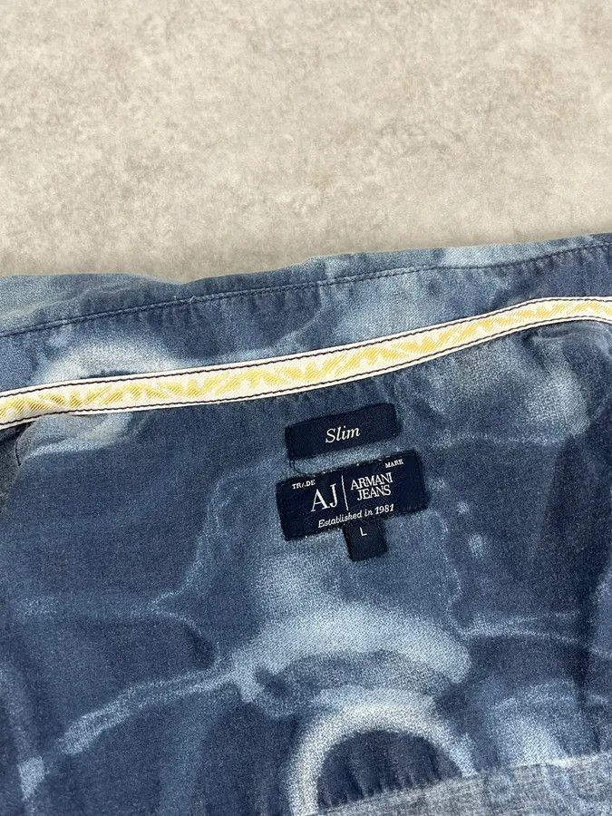 Armani 2000s Armani Blue Psycho Medusa Shirt Size US M / EU 48-50 / 2 - 9 Thumbnail