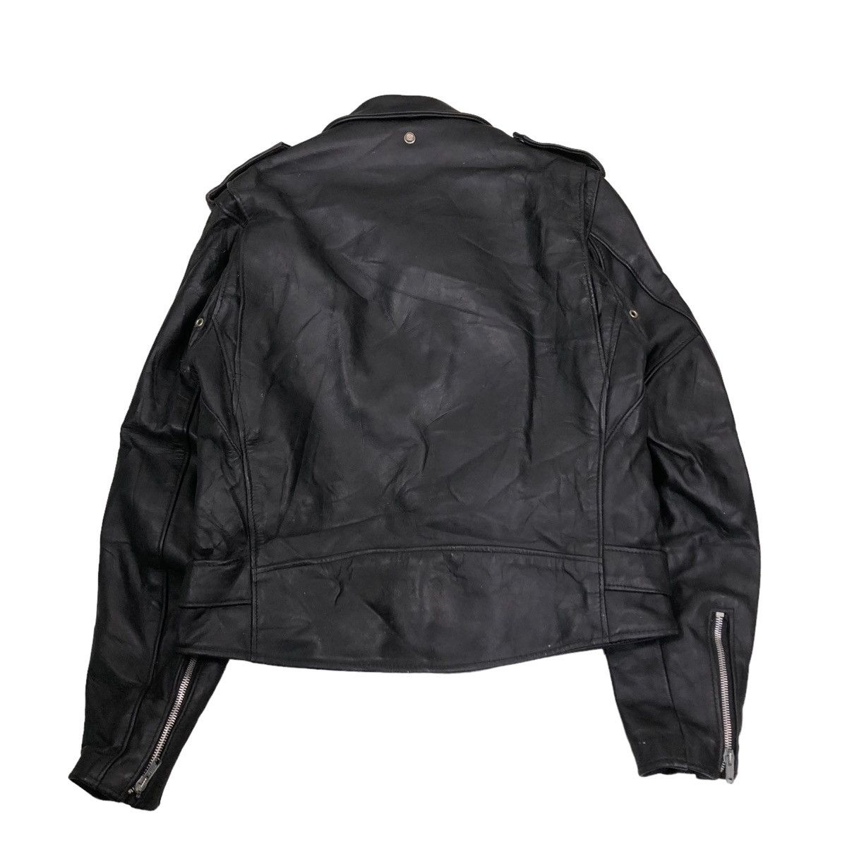 Schott ☄️VINTAGE DOUBLE COLLAR BIKER LEATHER JACKET SCHOTT PERFECTO Size US M / EU 48-50 / 2 - 2 Thumbnail