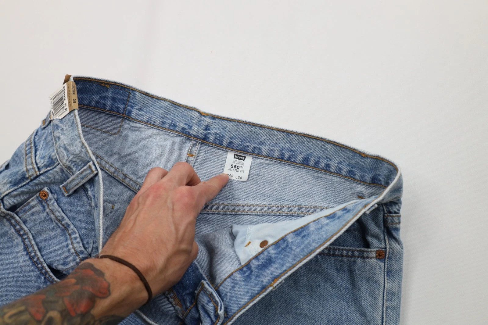Levi's Deadstock Vintage Y2K 2000 Levis 550 Relaxed Fit Jeans Size US 40 / EU 56 - 7 Thumbnail