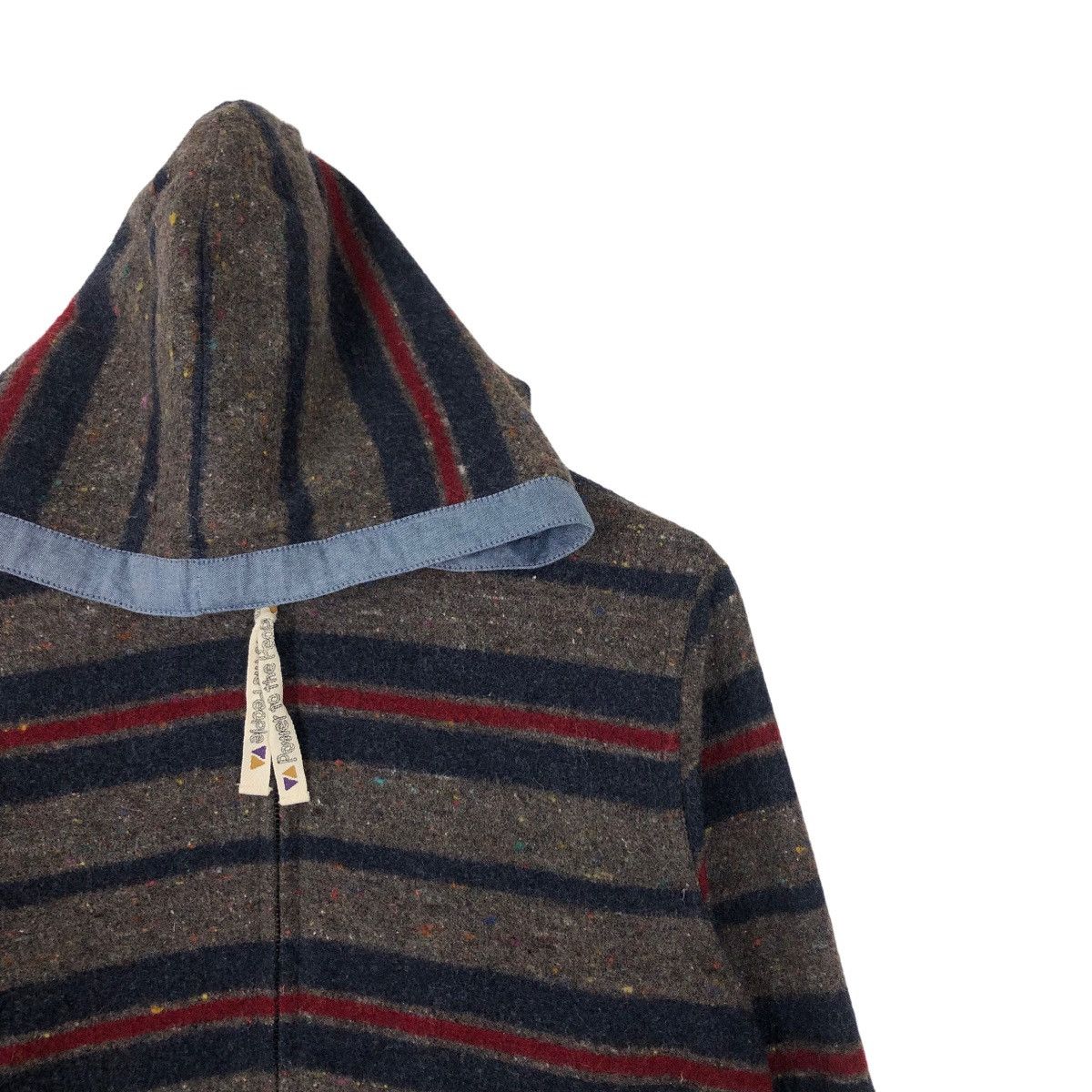 Issey Miyake VINTAGE STRIPED HOODIE PTTP JAPAN ISSEY MIYAKE DESIGN Size US M / EU 48-50 / 2 - 5 Thumbnail
