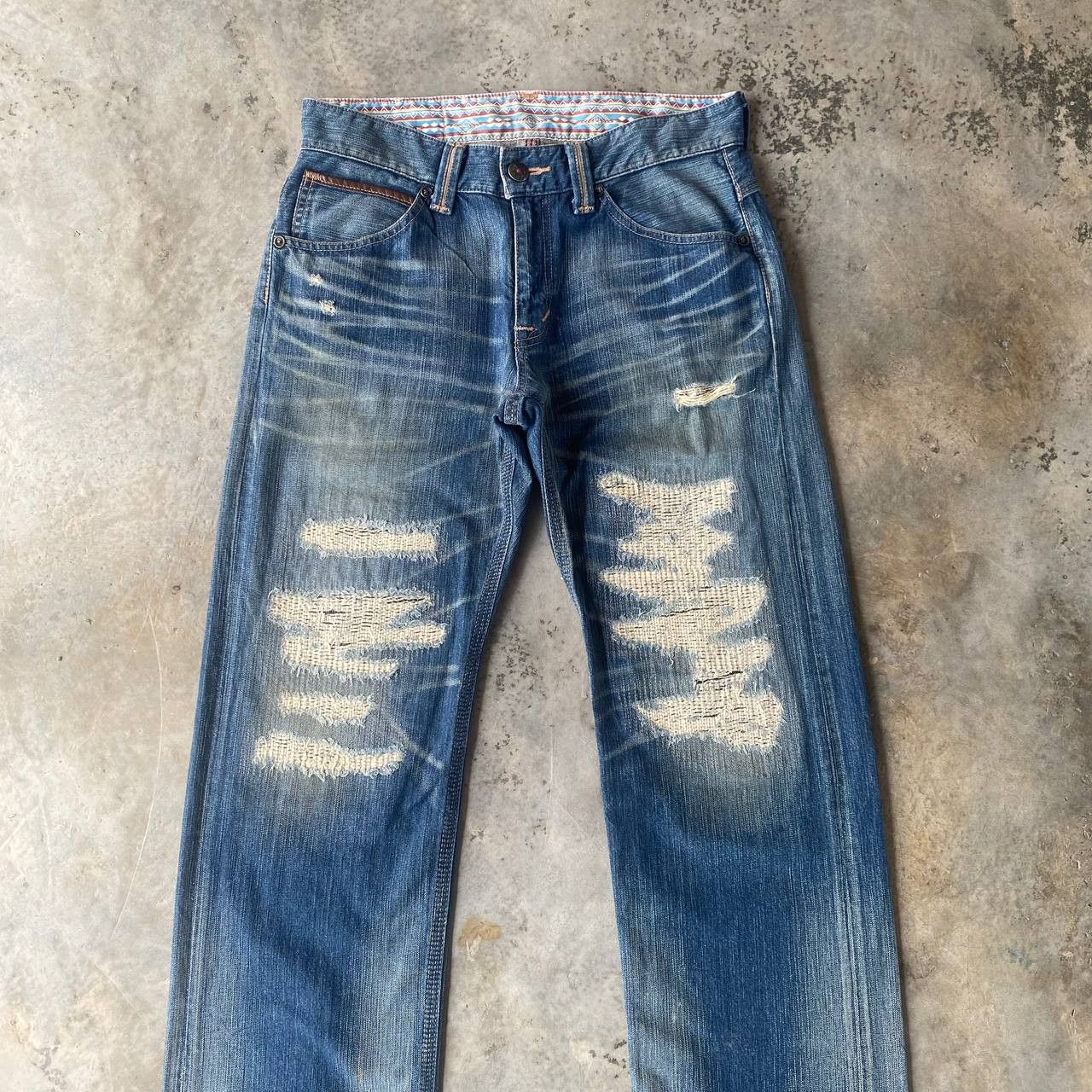 Edwin DISTRESSED CLAWMARKS EDWIN EXCLUSIVE VINTAGE DENIM Size US 33 - 6 Thumbnail