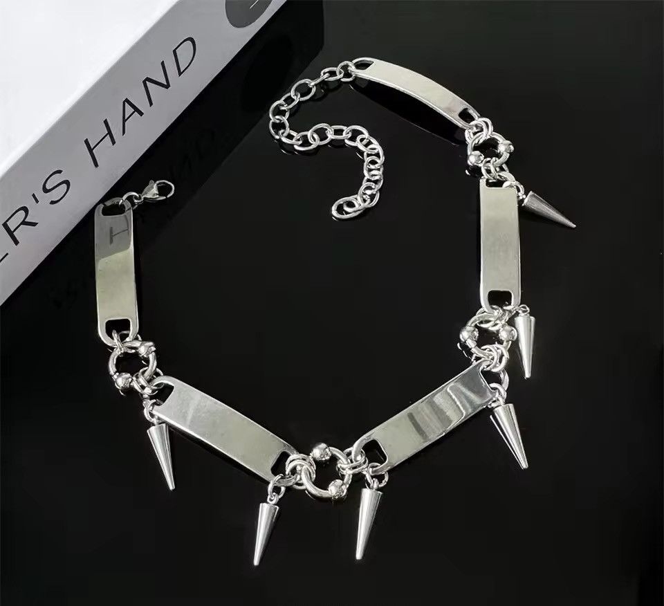 Jewelry × Vintage Titanium Steel Rivet Choker Size ONE SIZE - 6 Thumbnail