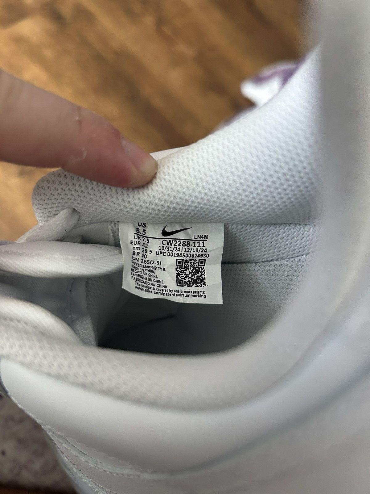 Nike Nike Air Force 1 White UK 7.5 / CM 26,5 Size US 7.5 / EU 40-41 - 14 Thumbnail