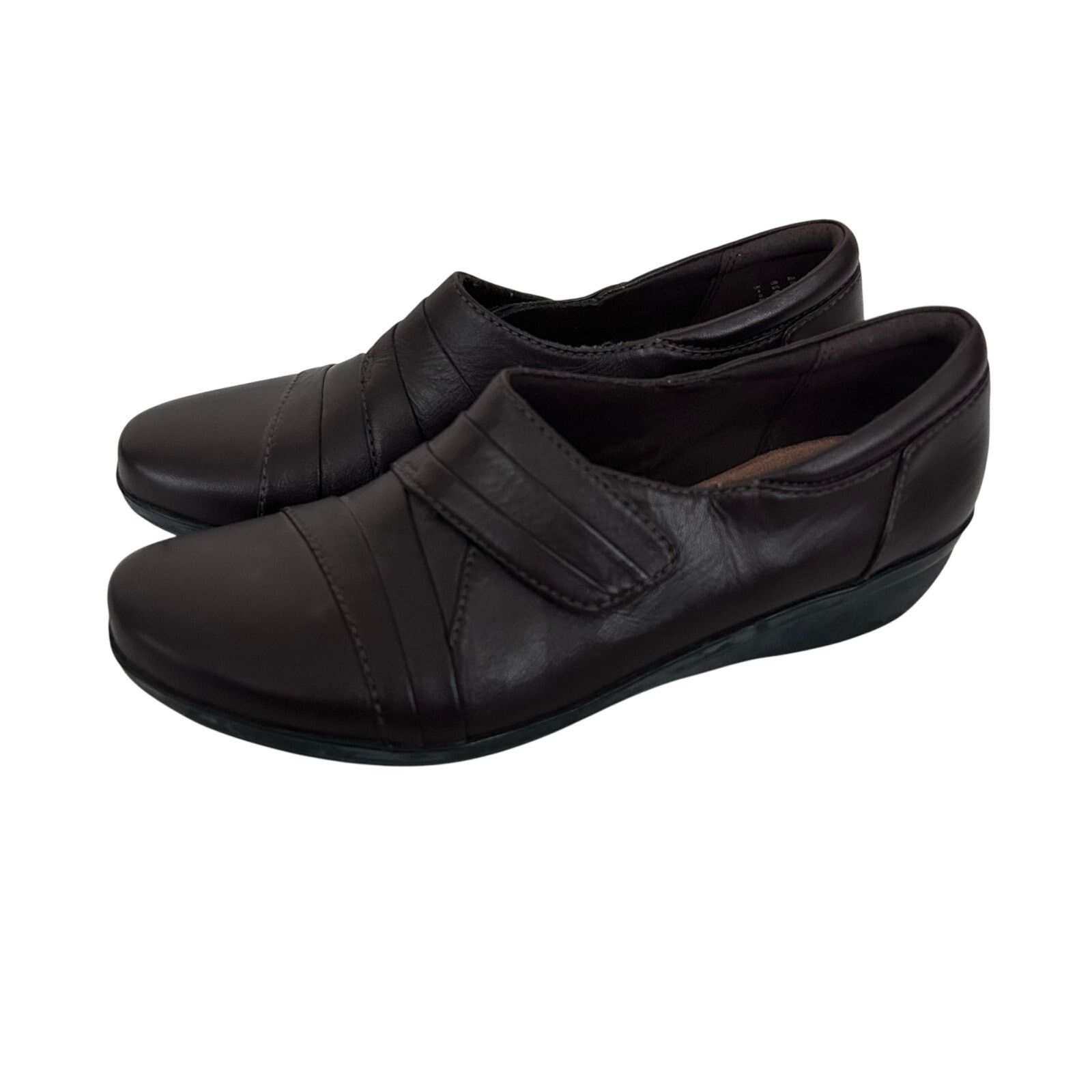 Clarks Clarks Everlay Tara Brown Leather Loafers Sz 6.5 Size US 6.5 / IT 36.5 - 4 Thumbnail