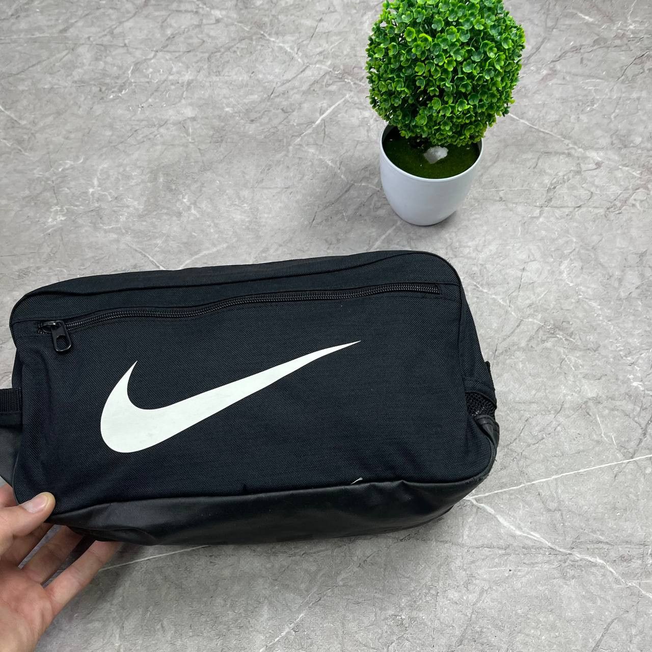 Nike Nike Big Logo Brasilia Shoes Black/White Bag Size ONE SIZE - 3 Thumbnail