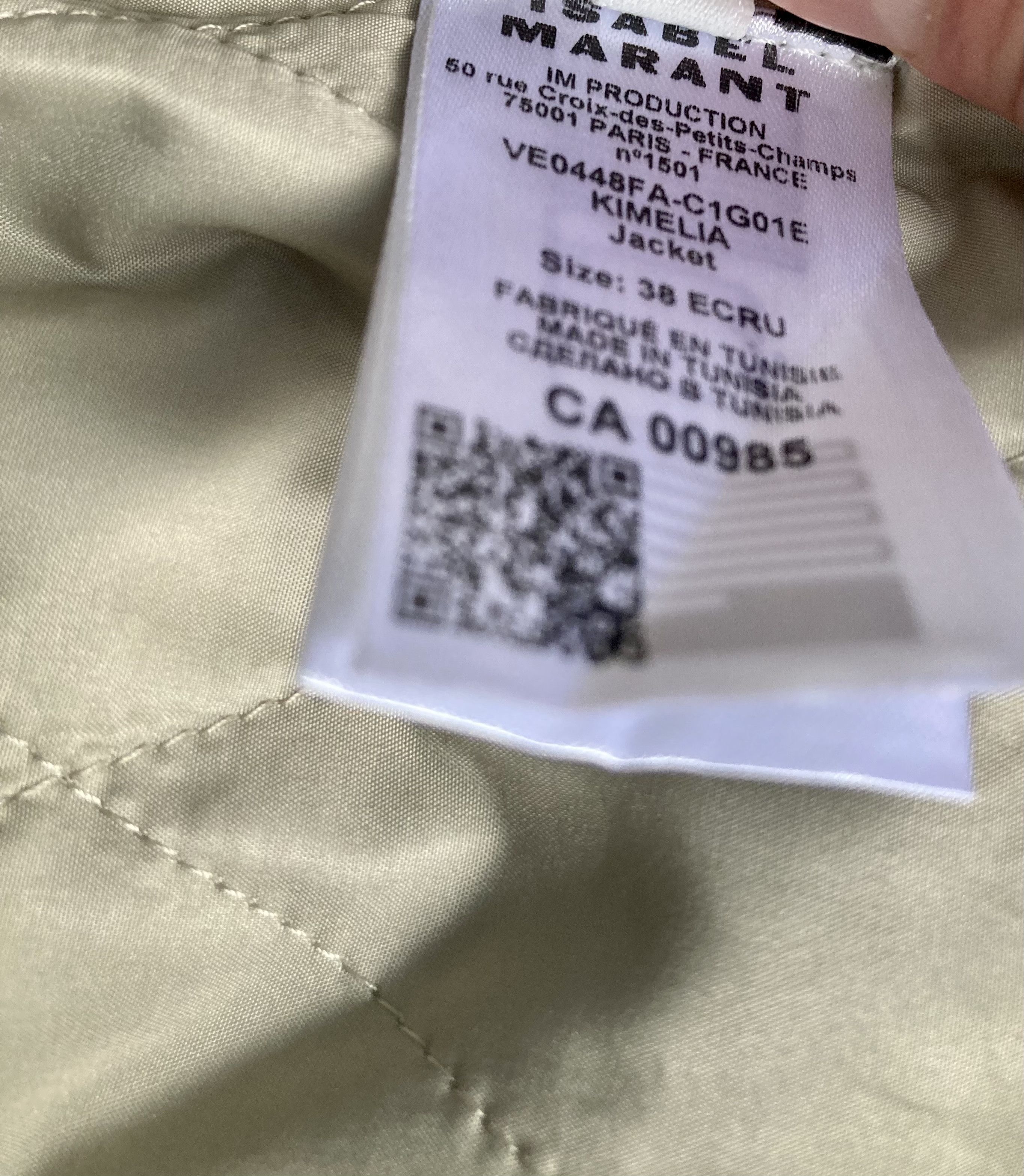 Isabel Marant Etoile Isabel Marant Etoile Kimelia ecru jacket 38 corduroy new Size XS / US 0-2 / IT 36-38 - 8 Thumbnail