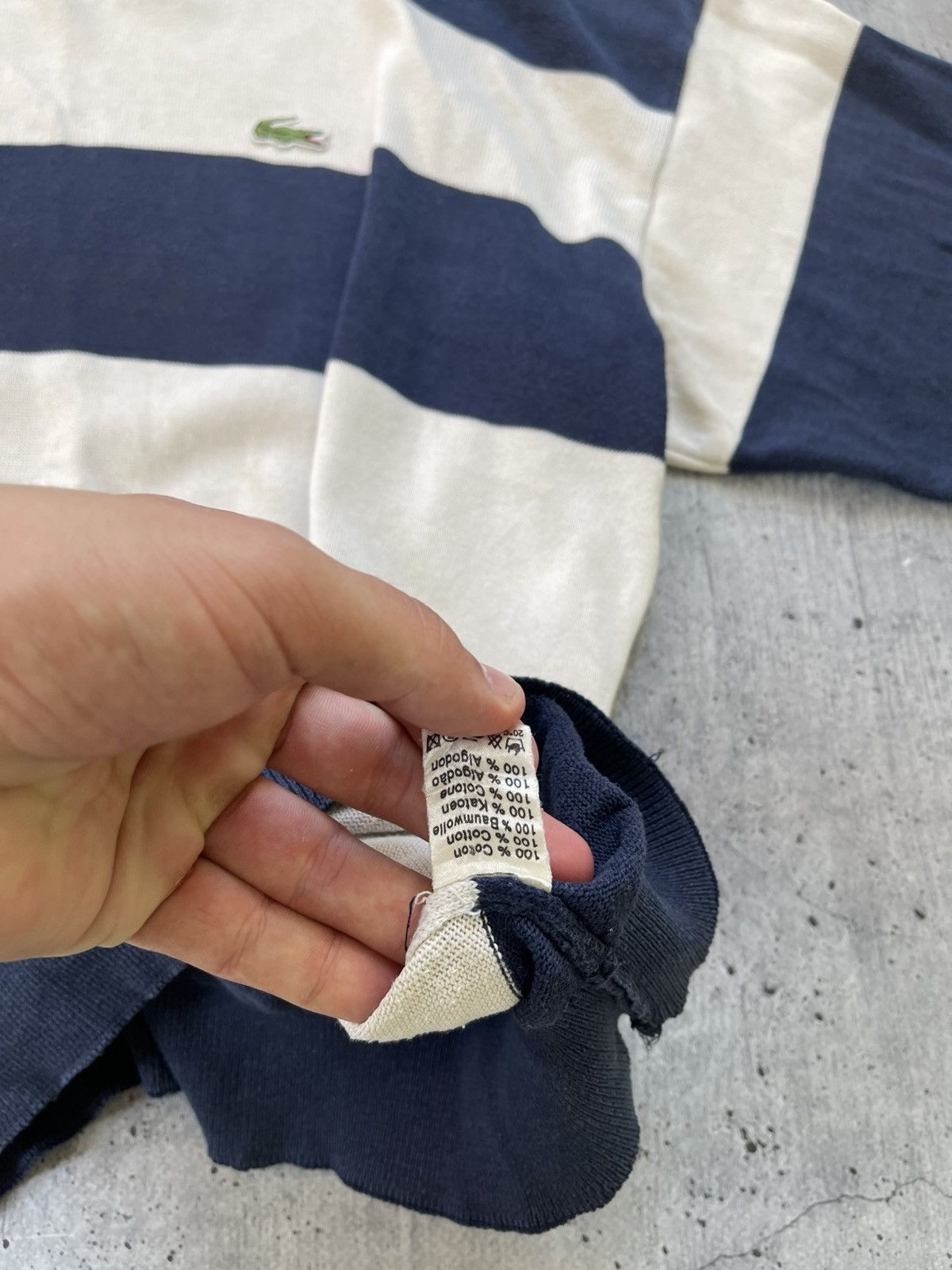 Lacoste Vintage Mens Lacoste Sweatshirt striped luxury rare sweater Size US XL / EU 56 / 4 - 7 Thumbnail