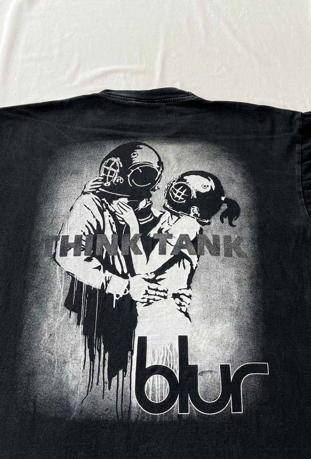 Band Tees Vintage 2000s Blur Think Tank Britpop Black T-shirt Size US L / EU 52-54 / 3 - 12 Thumbnail