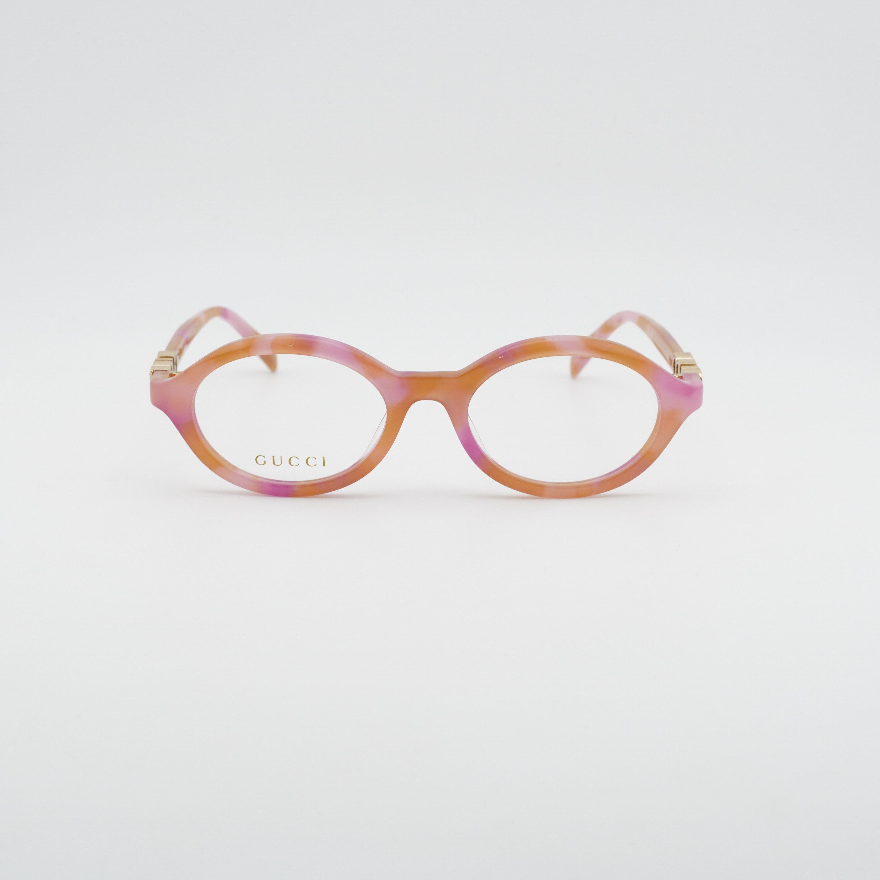 Gucci Gucci GG2153O 004 Eyeglasses Pink / Orange 51mm Oval Frame Size ONE SIZE - 6 Thumbnail