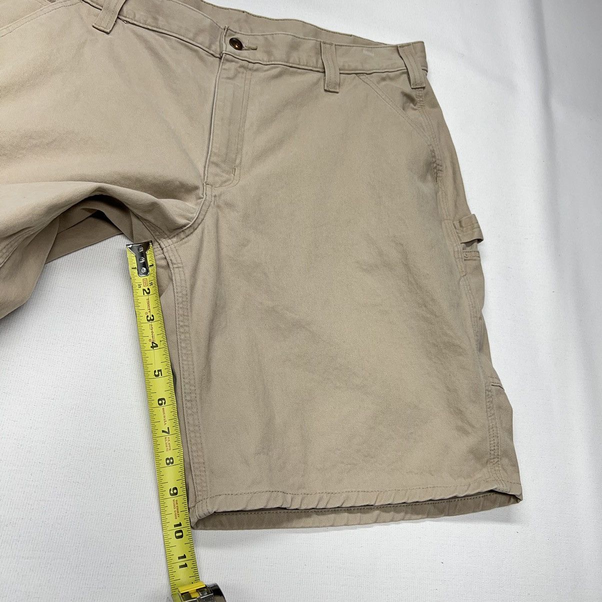 Carhartt × Vintage Carhartt Shorts Beige Relaxed Fit Carpenter Workwear Tan Y2K Size US 40 / EU 56 - 20 Thumbnail