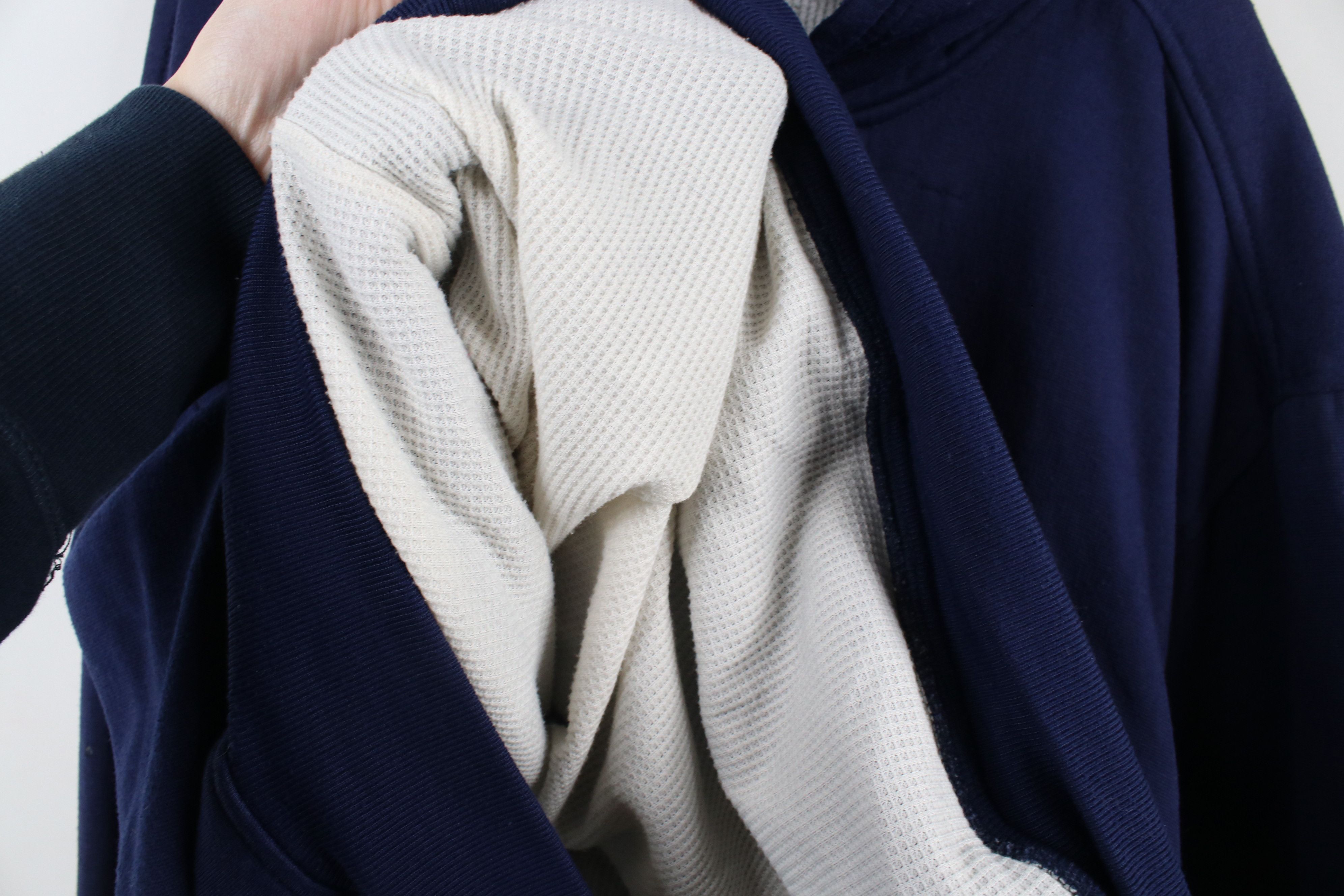 Vintage Vintage 90s Streetwear Double Lined Hoodie Sweatshirt Size US XL / EU 56 / 4 - 8 Thumbnail