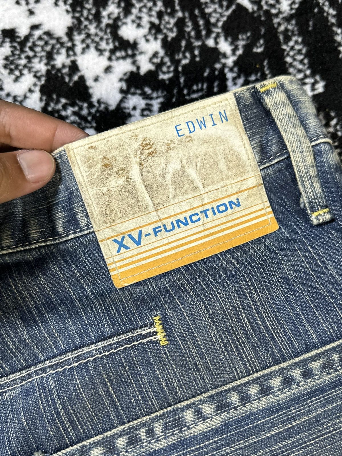 Kapital Edwin XV Function Baggy Mud Wash Denim Size US 30 / EU 46 - 14 Thumbnail
