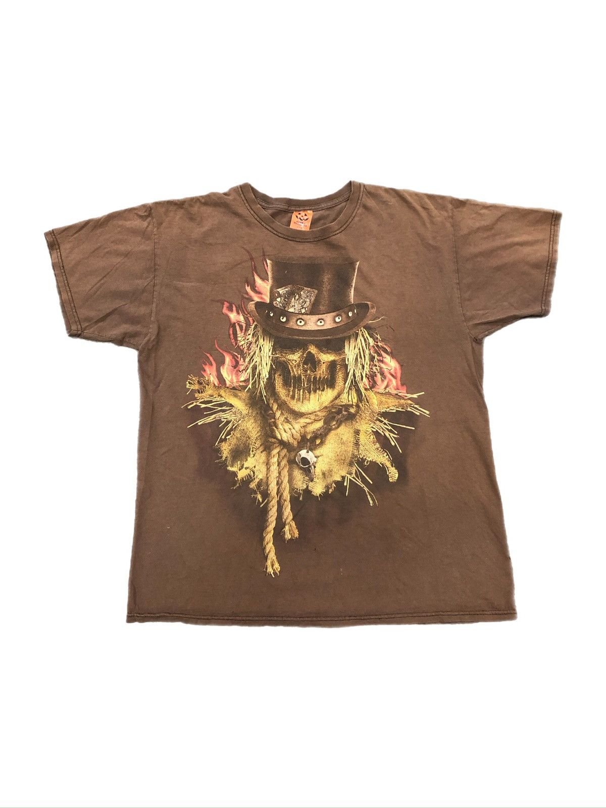 Vintage Y2K Halloween Spooky Scarecrow Tee Size US L / EU 52-54 / 3 - 1 Thumbnail