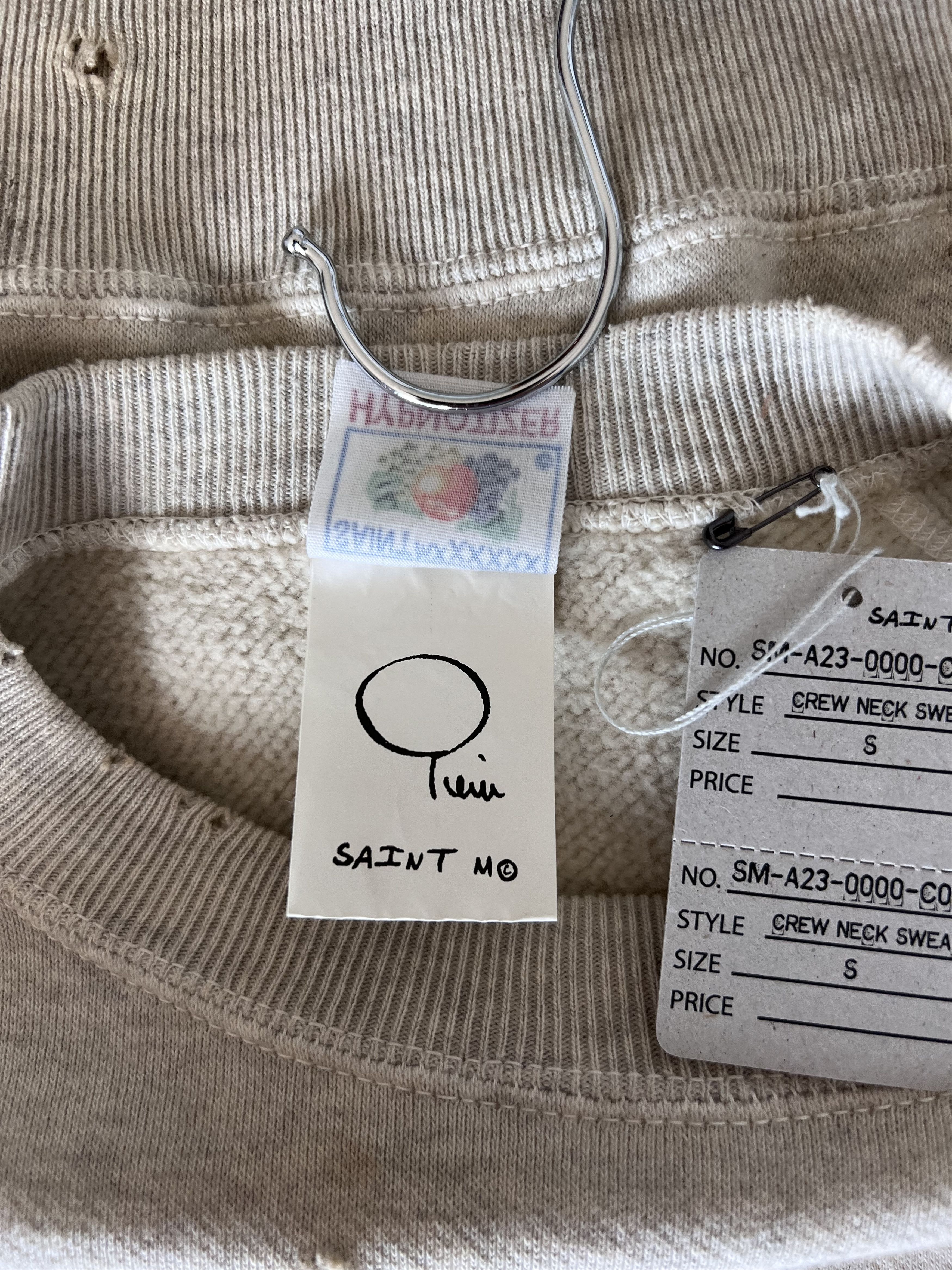 Saint Michael Saint Michael Noritake Kinashi Norida Crewneck Sweatshirt Size US S / EU 44-46 / 1 - 9 Thumbnail