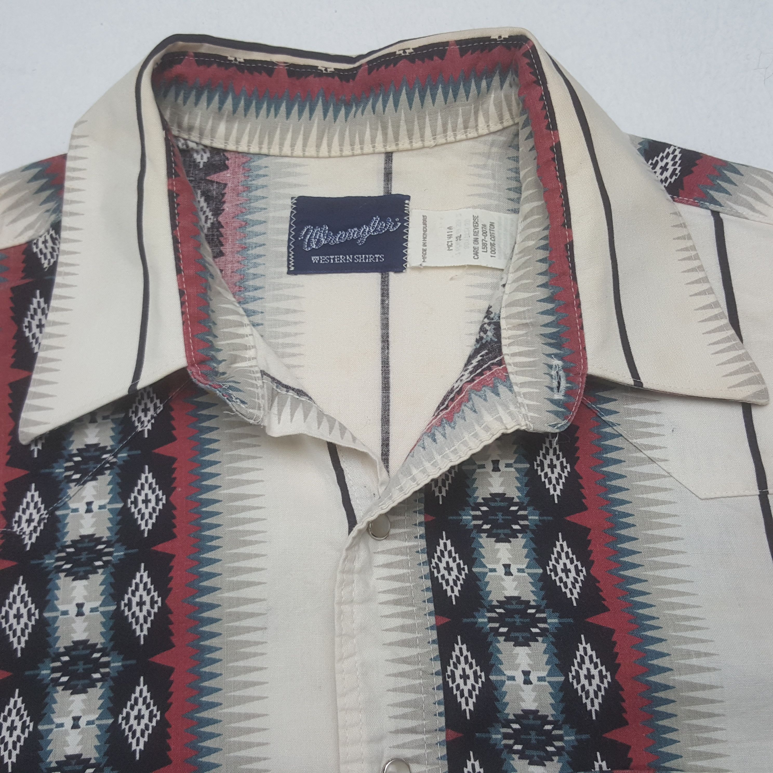 Vintage × Wrangler Vintage Wrangler American Retro Style Shirt Button up Size US XXL / EU 58 / 5 - 5 Thumbnail