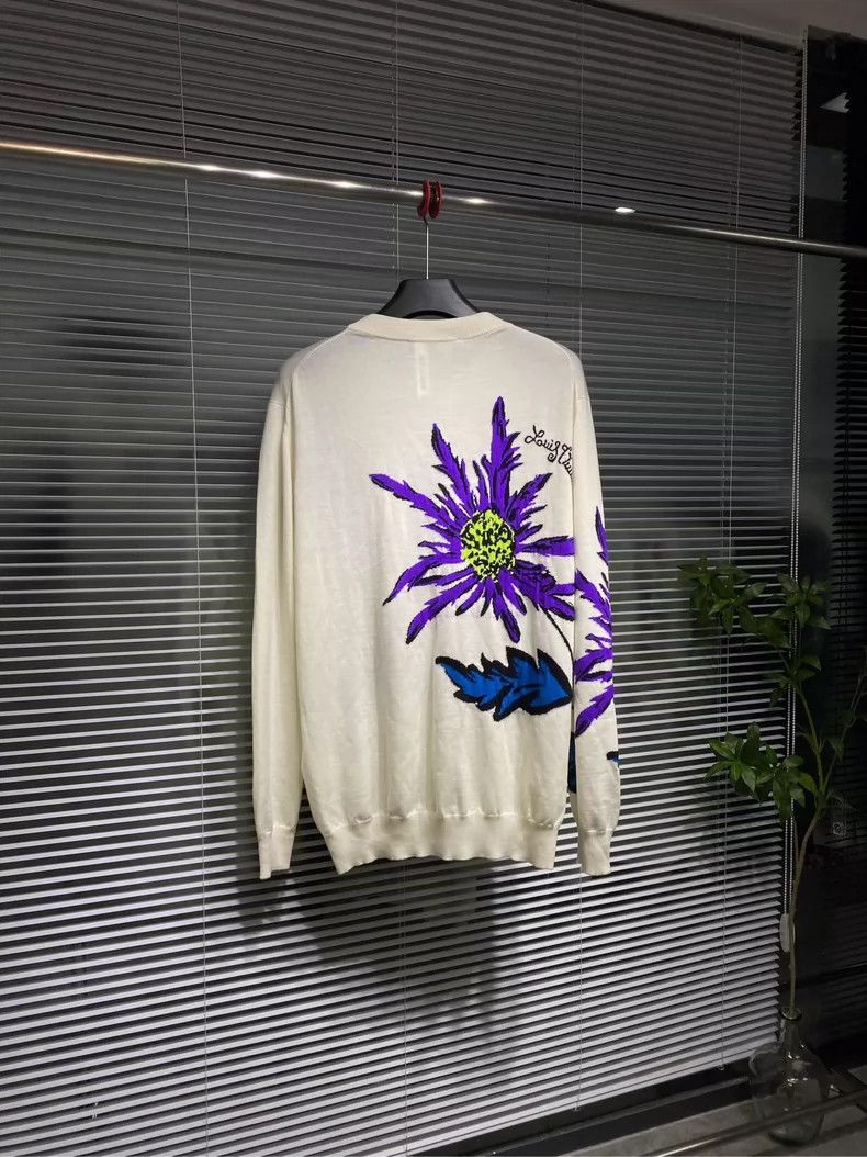 Louis Vuitton LOUIS VUITTON size 4l Floral embroidery sweater 2504-Nexta Size US M / EU 48-50 / 2 - 2 Thumbnail