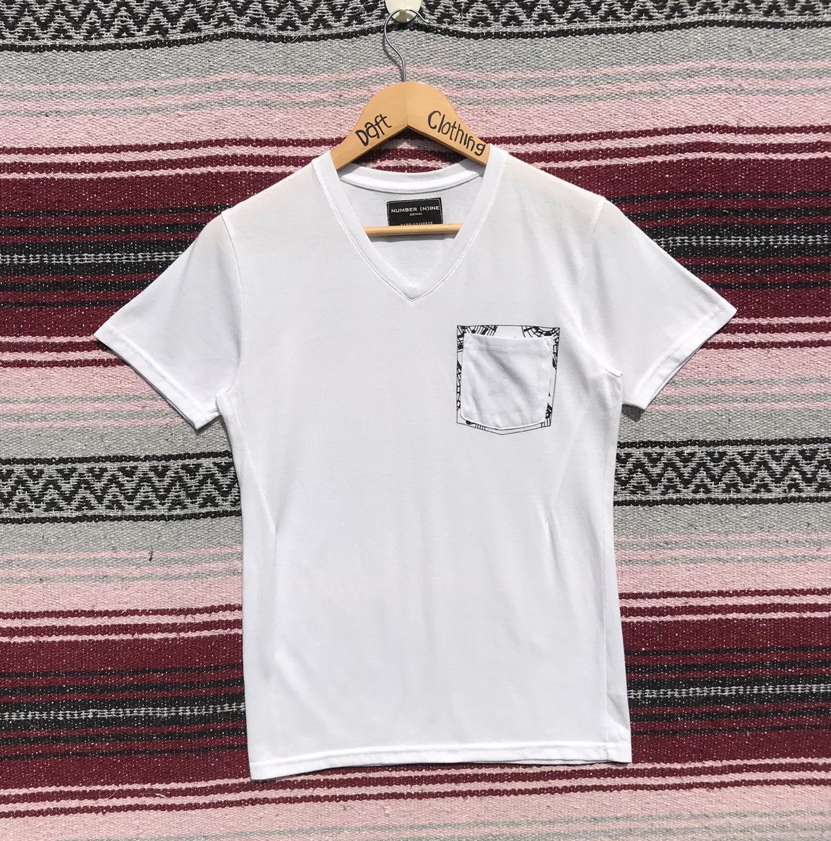 Number (N)ine Denime Vneck Tee Japanese Brand