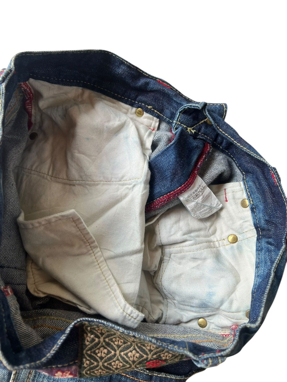 Eternal ETERNAL Japan Distressed Aging Mud Hybrid Denim Loose Jeans Size US 32 / EU 48 - 21 Thumbnail