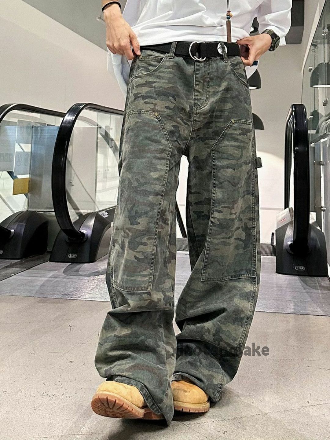 Designer × Vintage washed faded cleanfit yuppie loose carpenter work pants Size US 32 / EU 48 - 2 Thumbnail