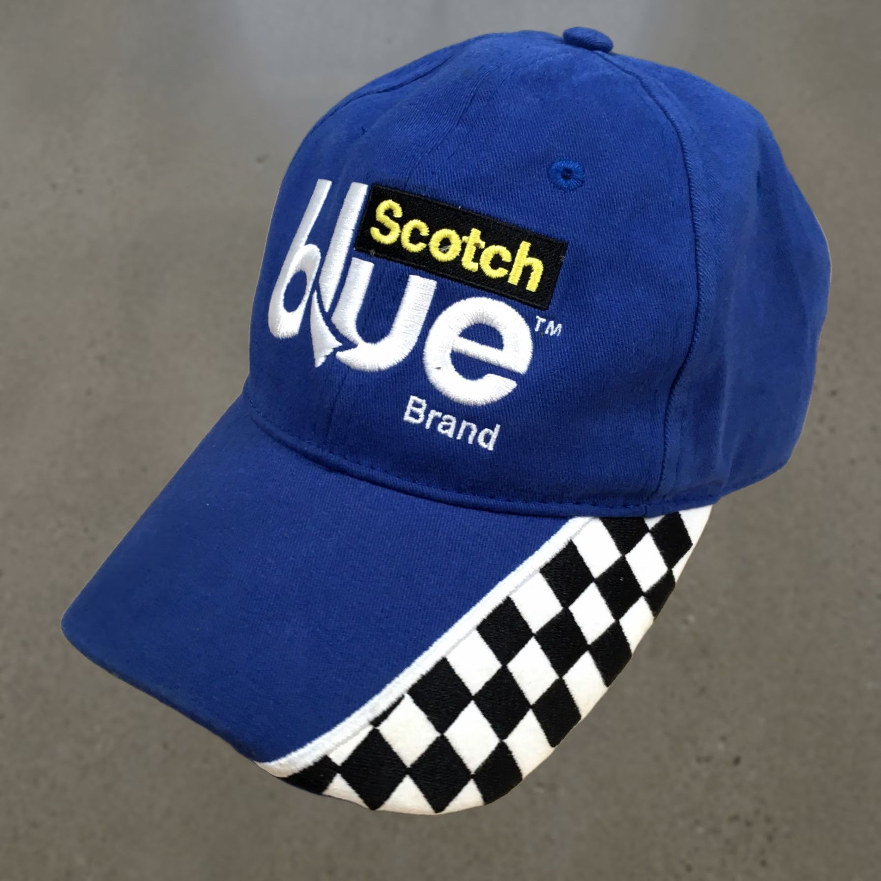 J Brand Scotch Blue Brand Baseball Cap Unisex Blue OS Adjustable Curved Brim Embroidered Size ONE SIZE - 1 Thumbnail