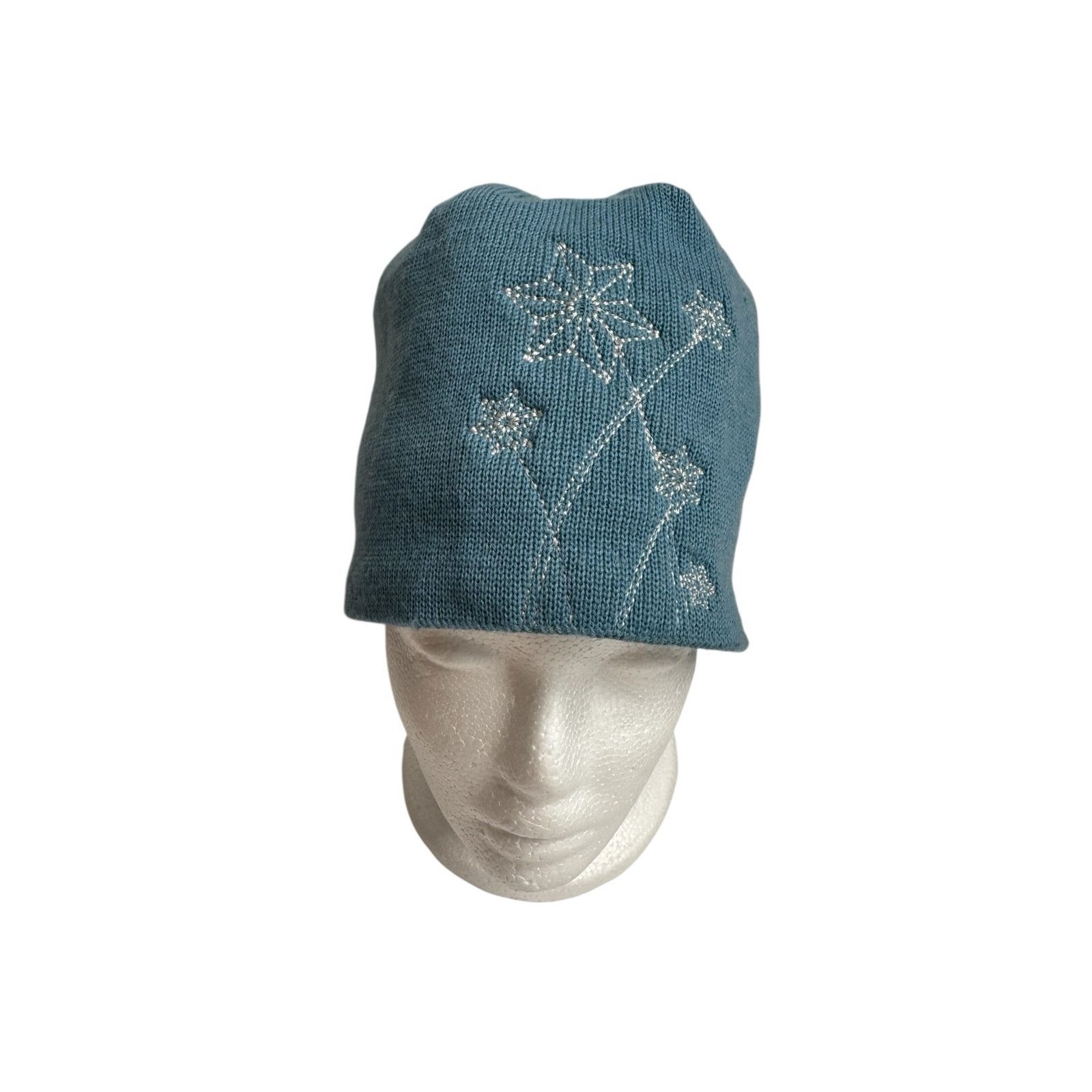 The North Face Wool Embroidered Beanie Blue One Size Adult, Men's