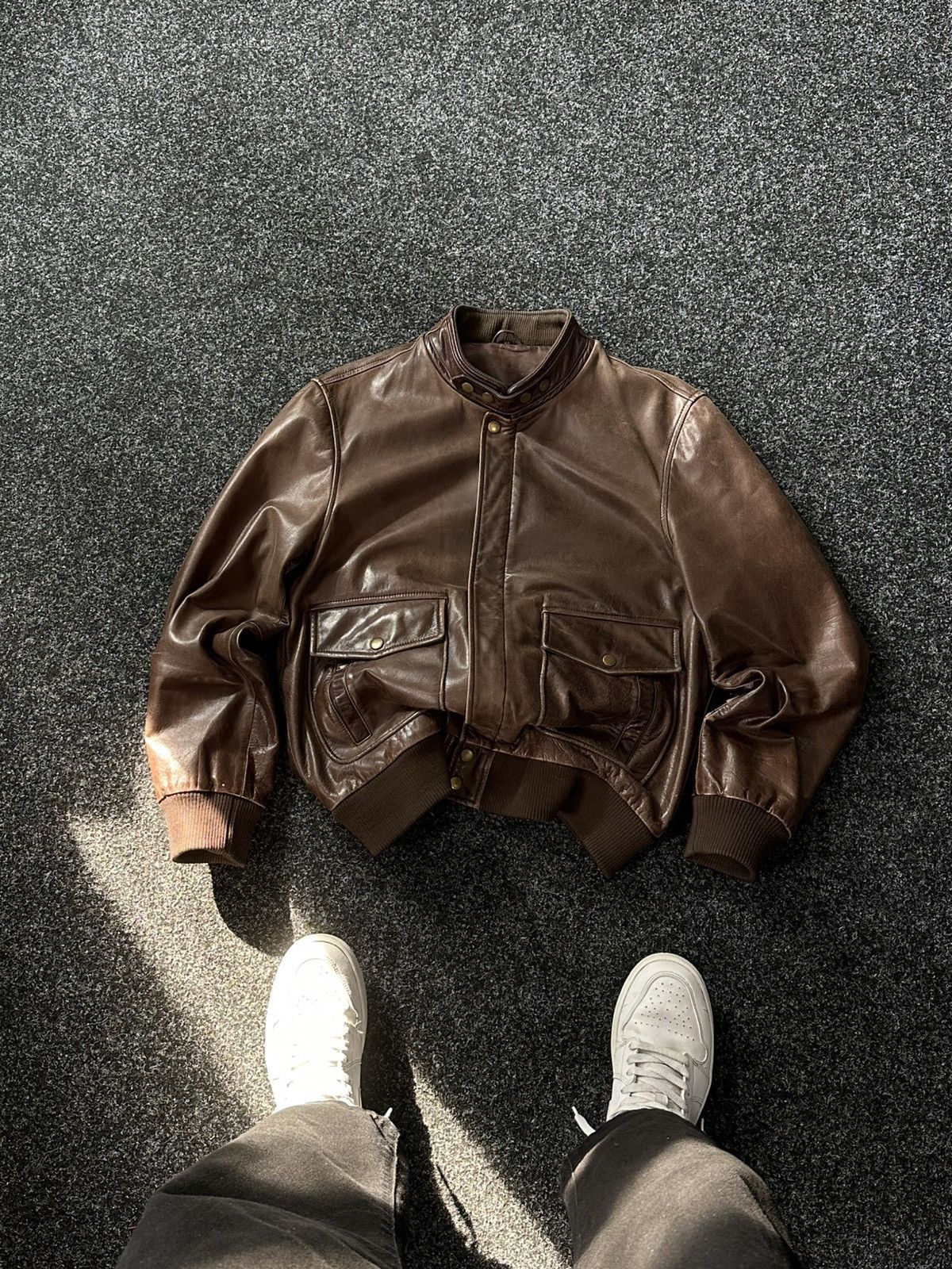 If Six Was Nine × Leather 🚨Vintage 90s Leather Biker Jacket-West Style Maison Margiela Size US M / EU 48-50 / 2 - 1 Thumbnail