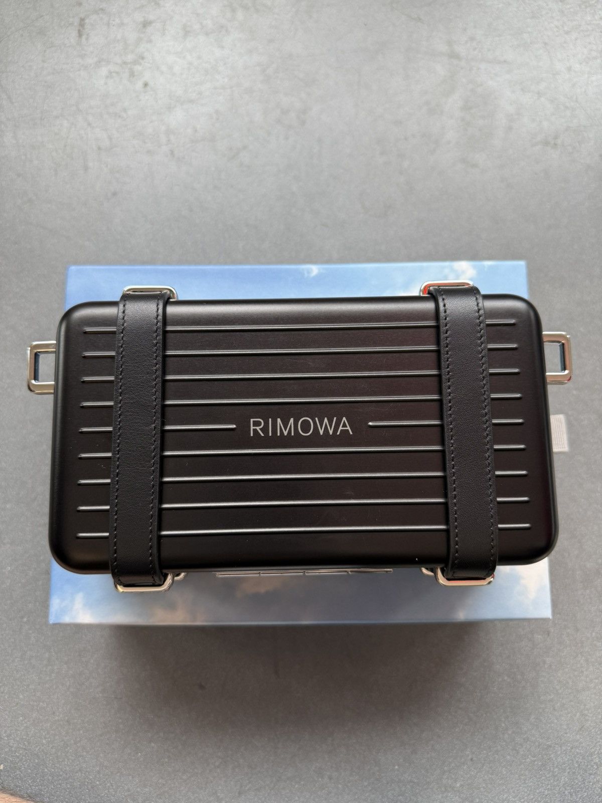Rimowa Dior RIMOWA Personal Clutch On Strap Aluminum Black Size ONE SIZE - 4 Thumbnail