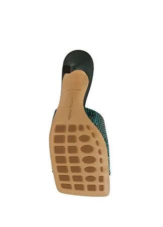 Bottega Veneta o1n1vont1024 Stretch 90 Crystal-Embellished Sandals Inkwell Size US 8.5 / IT 38.5 - 4 Thumbnail