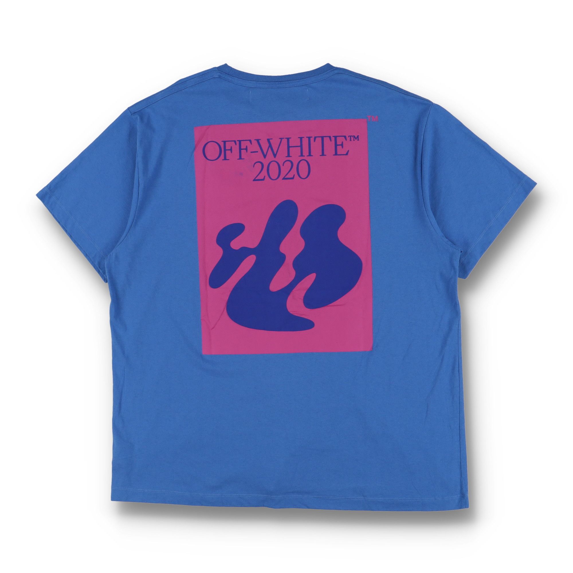 Off-White Blue Abstract Logo Oversized T-Shirt Size US M / EU 48-50 / 2 - 6 Thumbnail