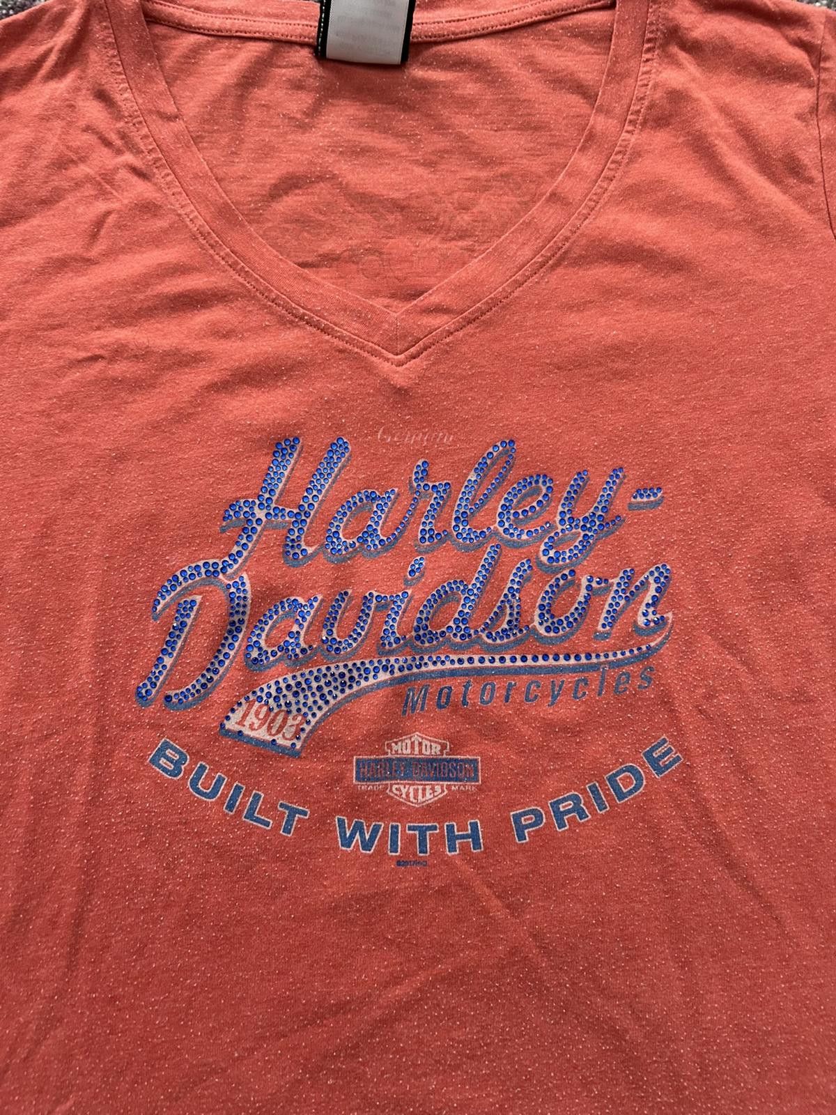 Harley Davidson Harley-Davidson “Built With Pride” Black Widow Tee Size XL / US 12-14 / IT 48-50 - 2 Thumbnail