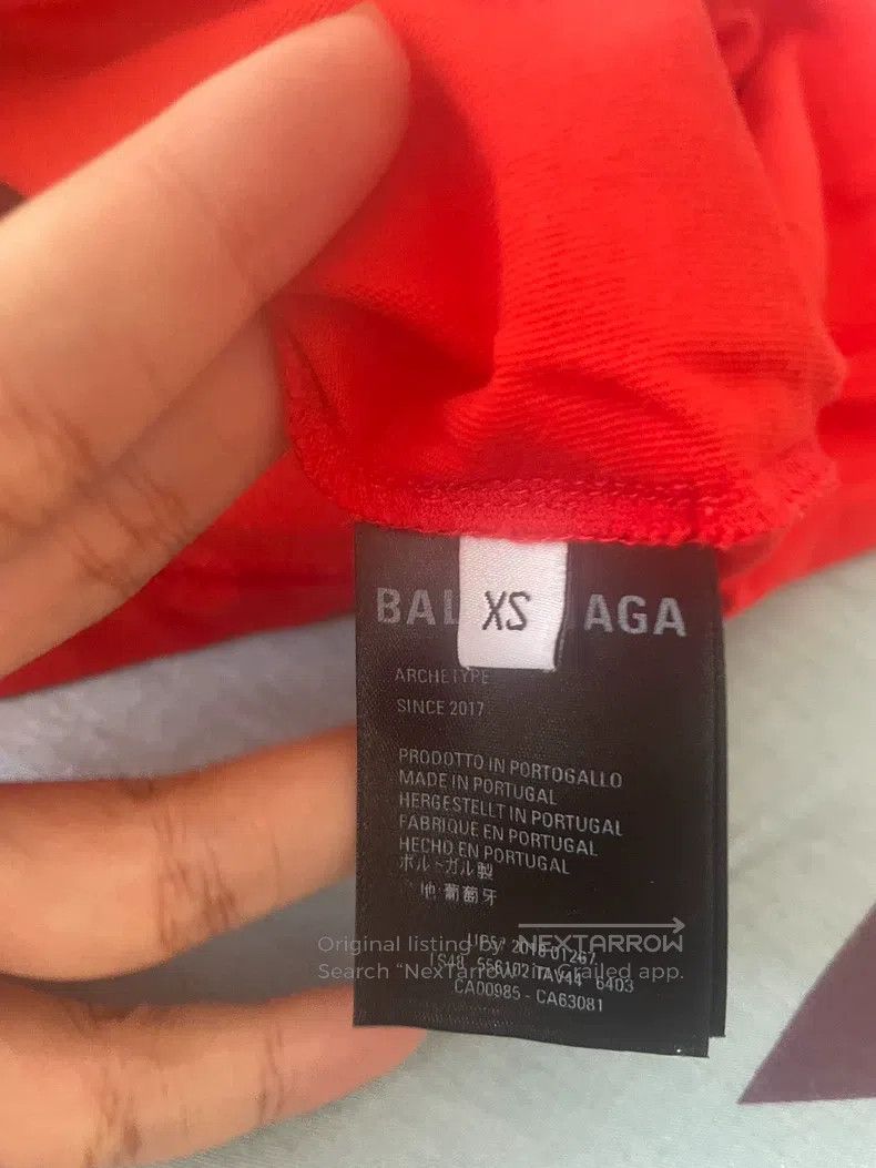 Balenciaga Balenciaga Red Hot Wave T-Shirt Size US XS / EU 42 / 0 - 4 Thumbnail