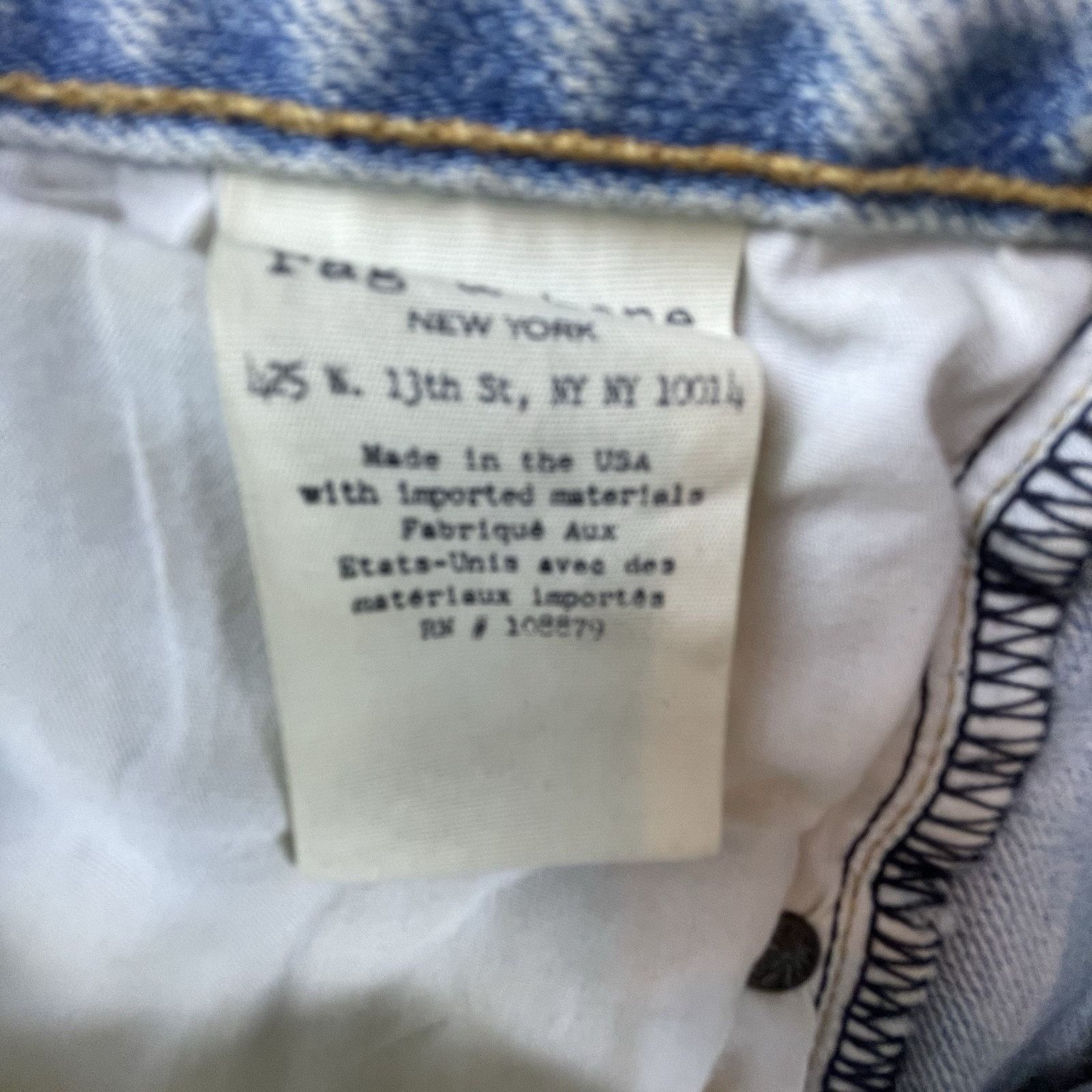 Rag & Bone Rag & Bone Jeans Womens 24 Marilyn Union Pool Crop Destroyed Size 24" / US 00 / IT 34 - 11 Thumbnail