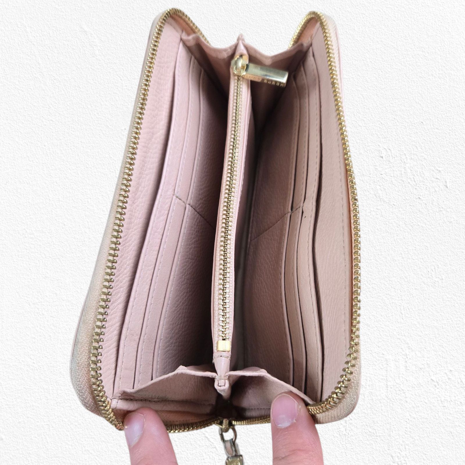 Tory Burch Tory Burch Amanda Pink Leather Zip Wallet Size ONE SIZE - 7 Thumbnail