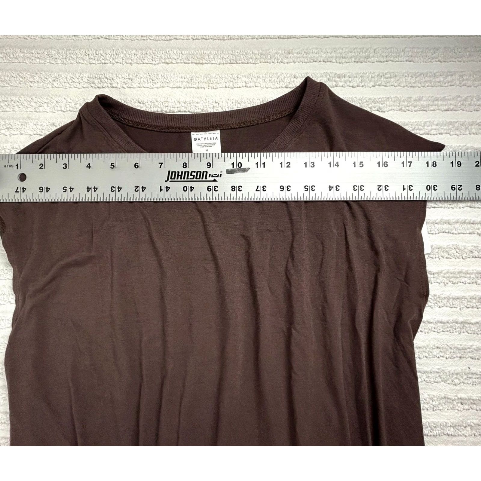 Athleta Athleta Easy in Hybrid Tee Pullover Women Tank M Toasted Brown Bathing Active Gym & Training Womens Size M / US 6-8 / IT 42-44 - 4 Thumbnail