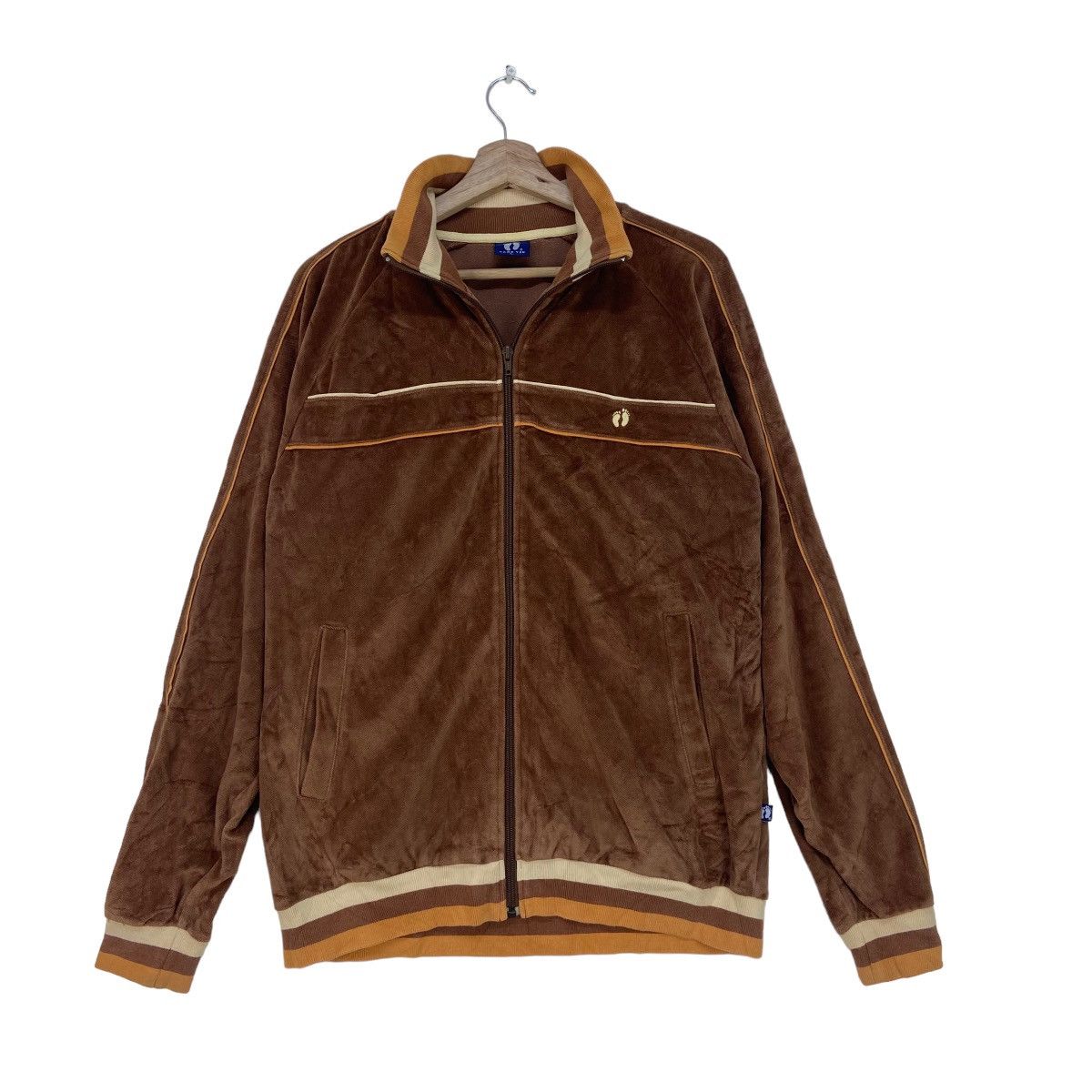 Hang Ten × Vintage Vintage Hang Ten Velvet Sweater Jacket Size US S / EU 44-46 / 1 - 1 Thumbnail