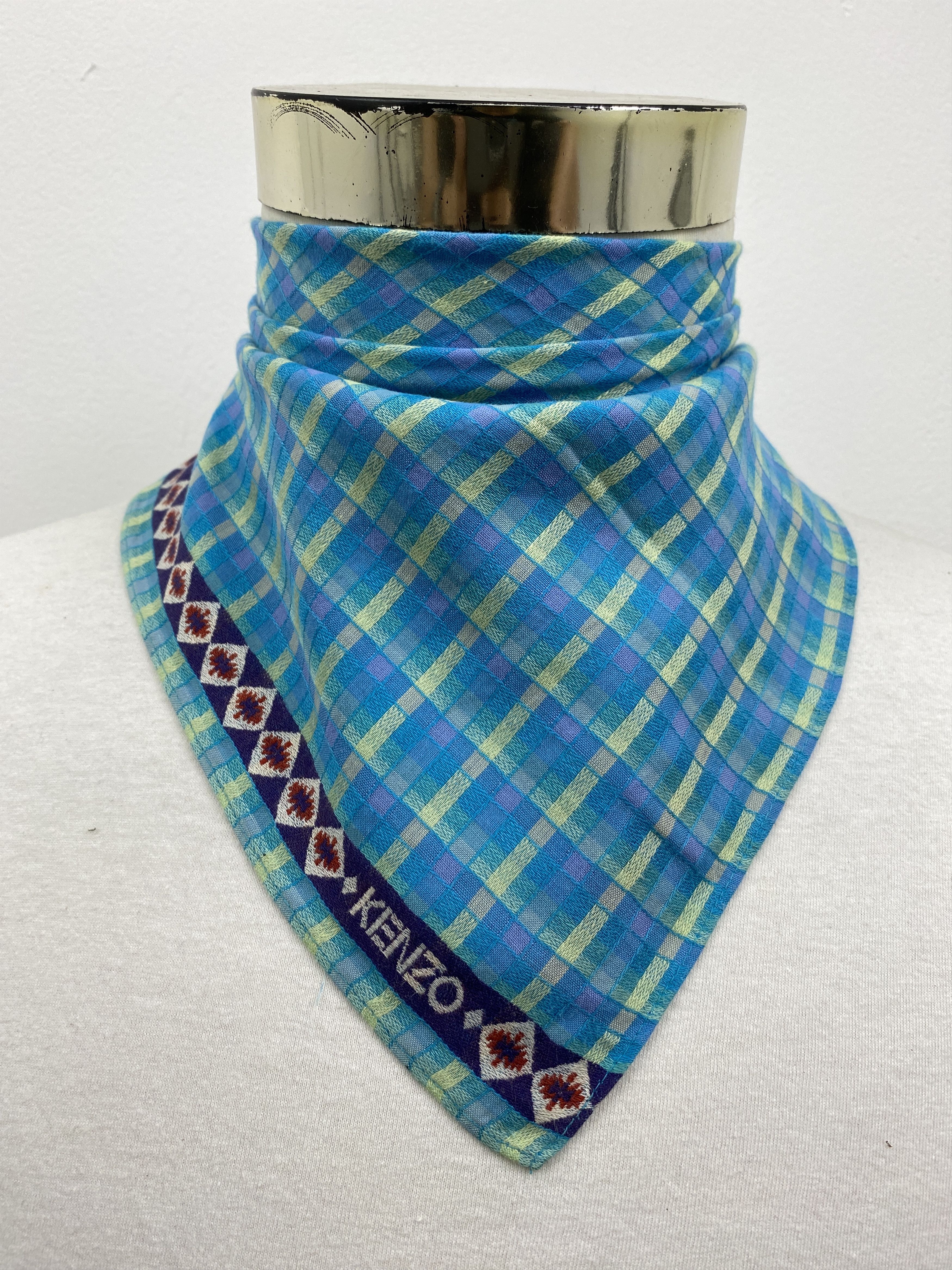 Kenzo × Vintage Kenzo Handkerchief / Bandana / Neckerchief HKC0383 Size ONE SIZE - 2 Thumbnail