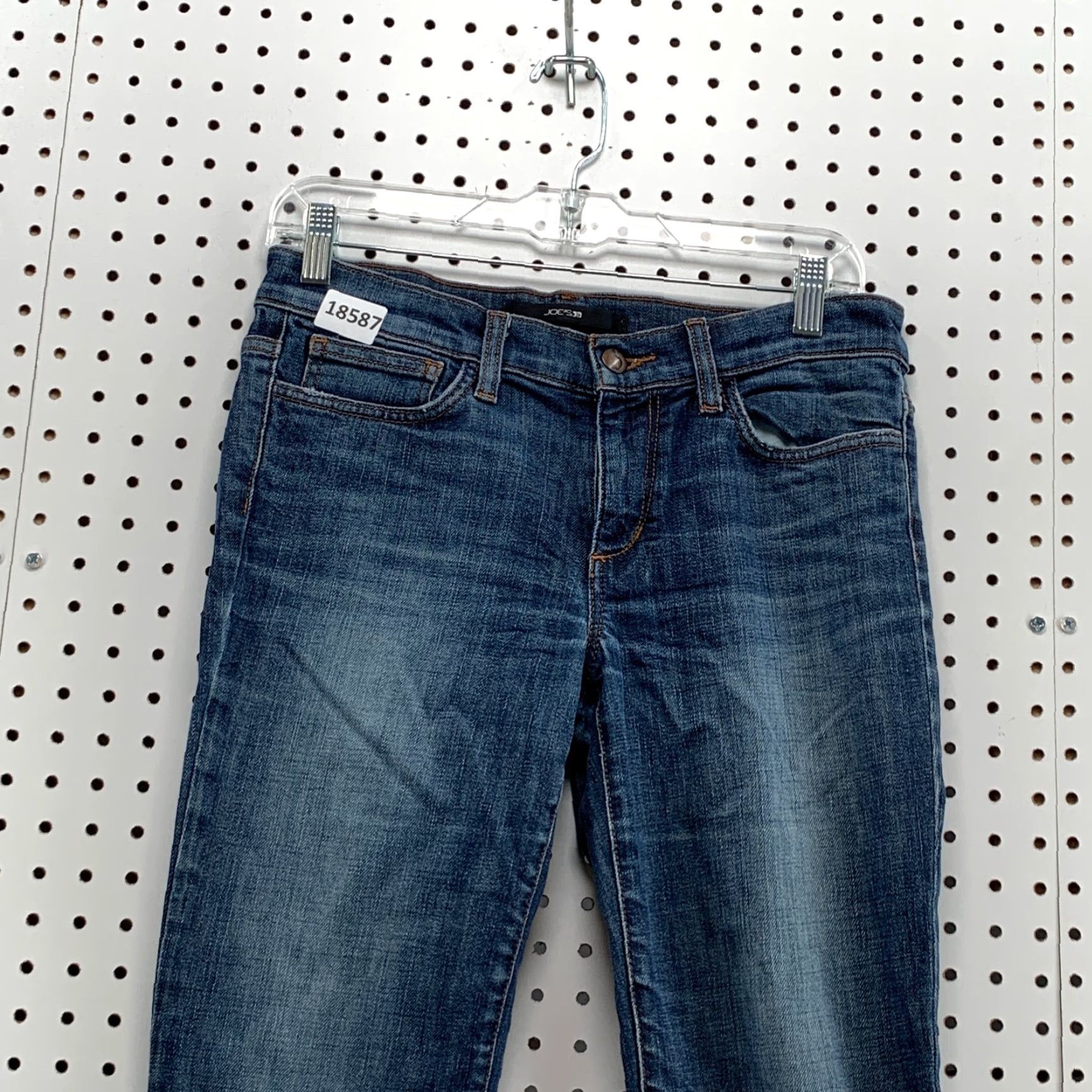 Vintage VINTAGE Women's Joe's Jeans Denim Flared Jeans 30x31 Dark Wash Provocateur Size 27 Blue Womens Size 27" / US 4 / IT 40 - 2 Thumbnail