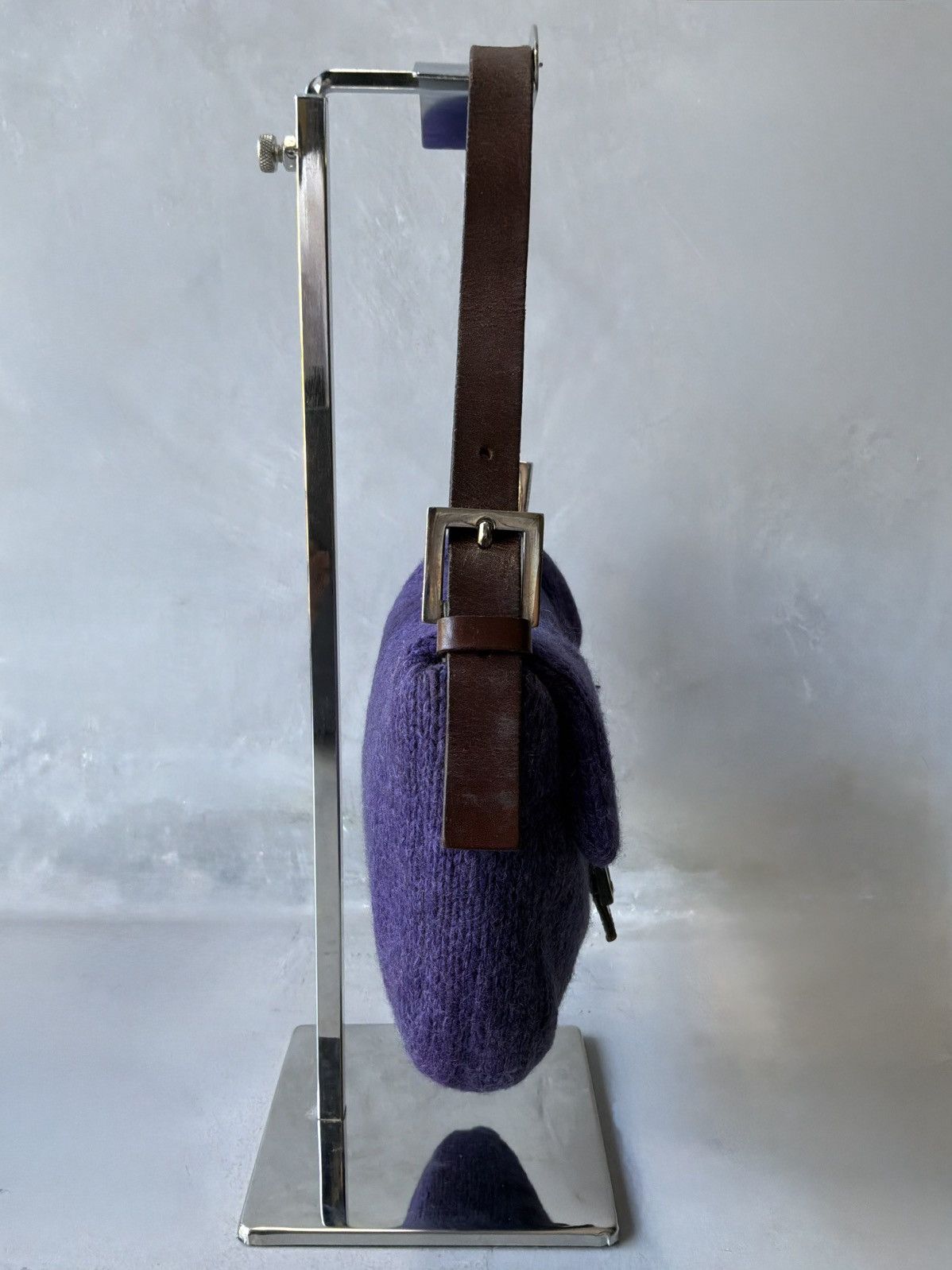 Fendi Fendi - Wool Knit - Wood - Purple Baguette Size ONE SIZE - 8 Thumbnail