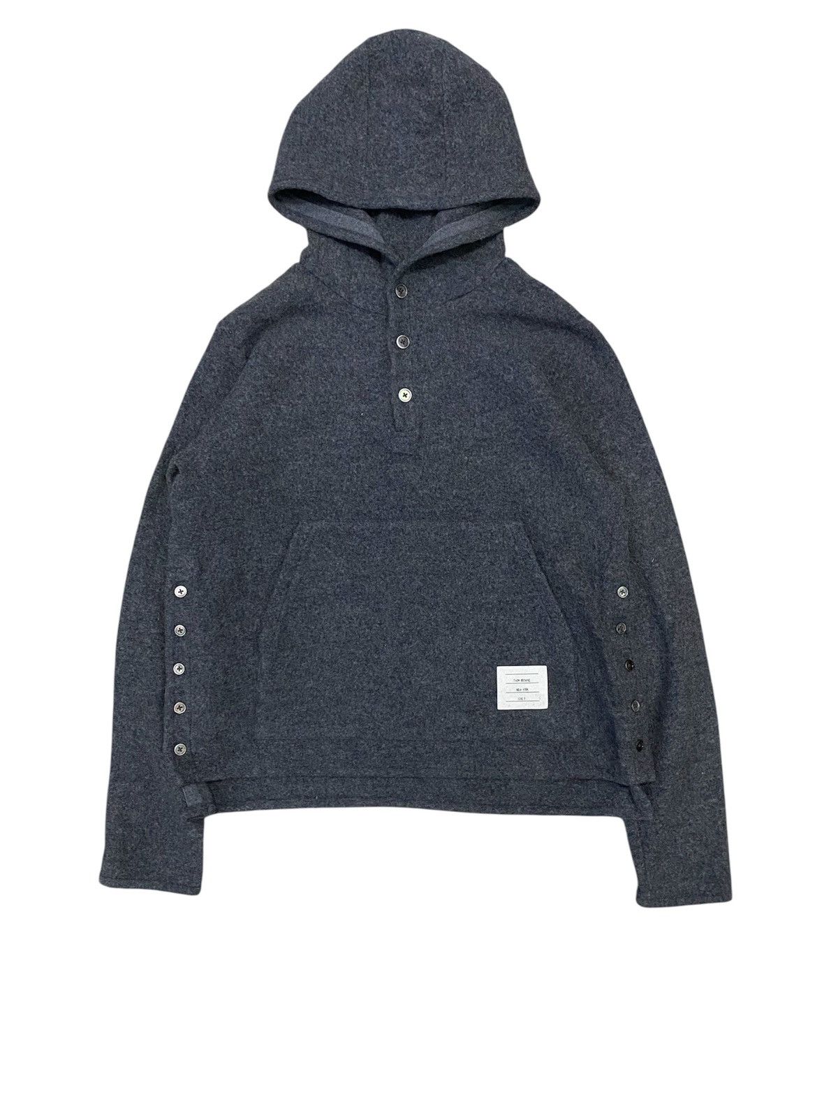 Thom Browne Iconic wool hoodie Size US M / EU 48-50 / 2 - 1 Thumbnail